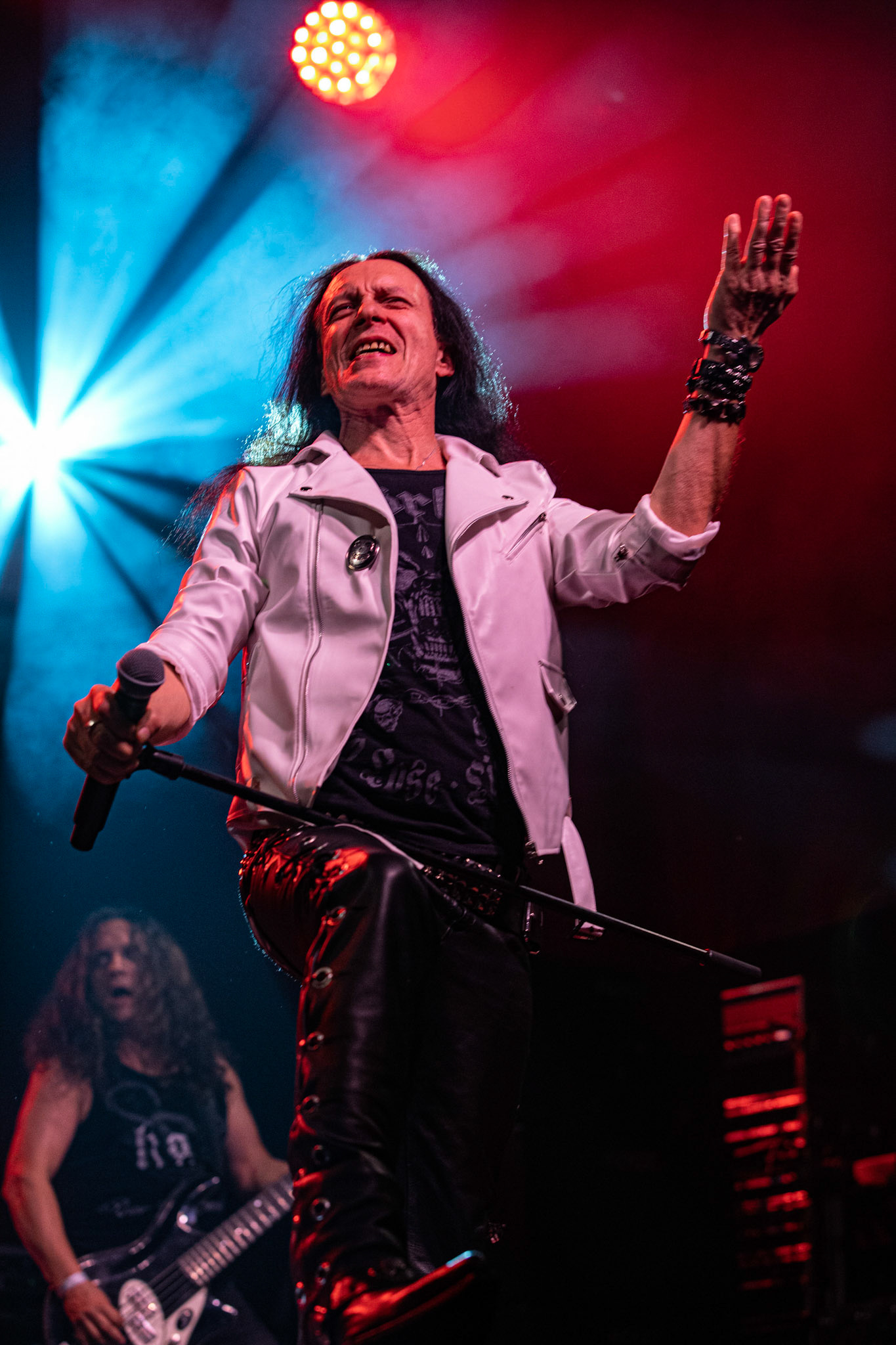 12.09.2021 - KAT i Roman Kostrzewski - koncert "Do zobaczenia w piekle" Wroclaw, Centrum Koncertowe A2.  Tomasz „Titus” Pukacki (Acid Drinkers), fot. Andrzej kaziq Wasilkiewicz