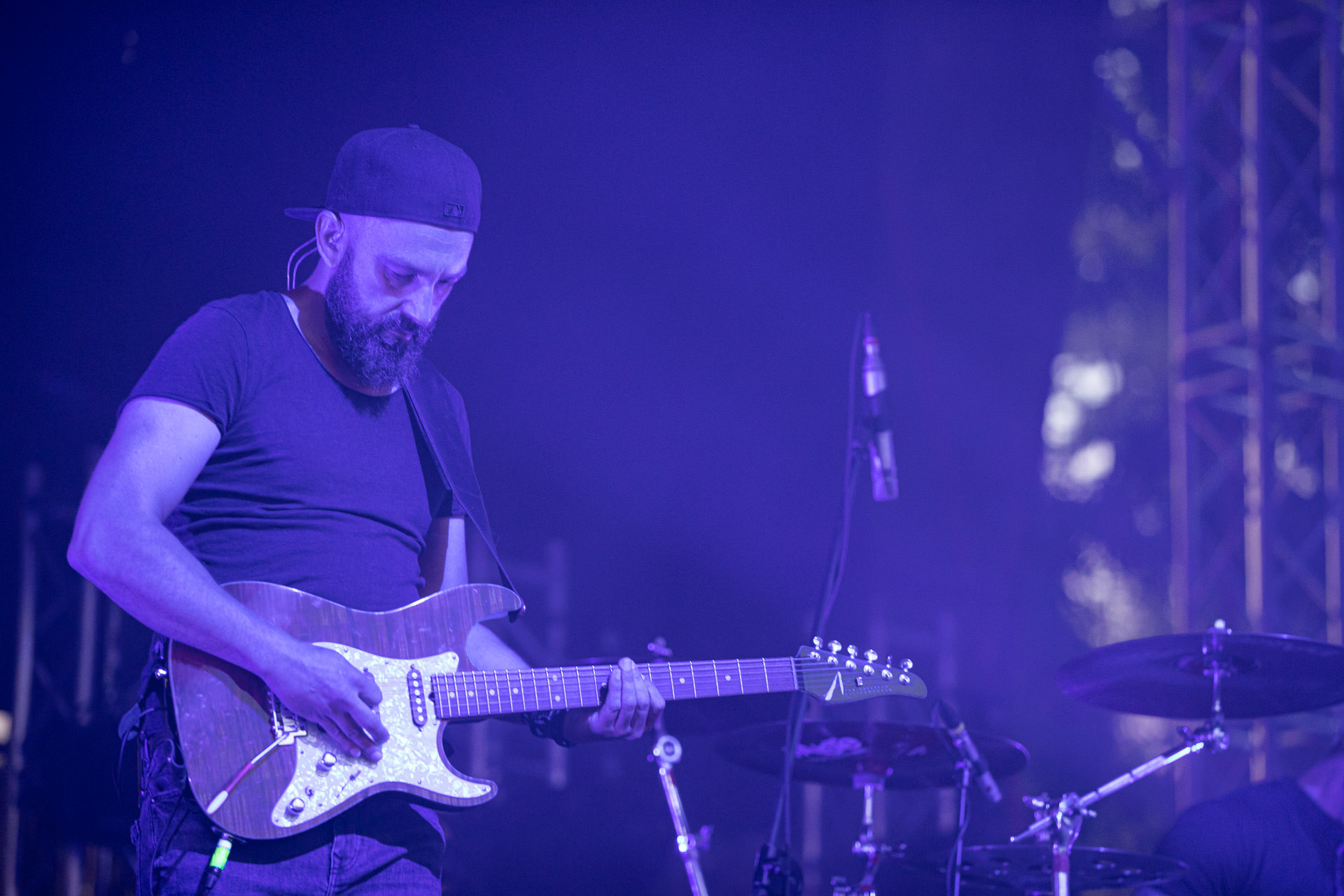 30.07.2021 Agnieszka Chylinska - koncert 25 lat na scenie! Warto bylo szalec. Warszawa Gramy do Woli Progresja.n/z Maciej Maka – gitara,Pop, pop-rock, hardrock, heavy metal,Fot. Andrzej Wasilkiewicz/Reporter