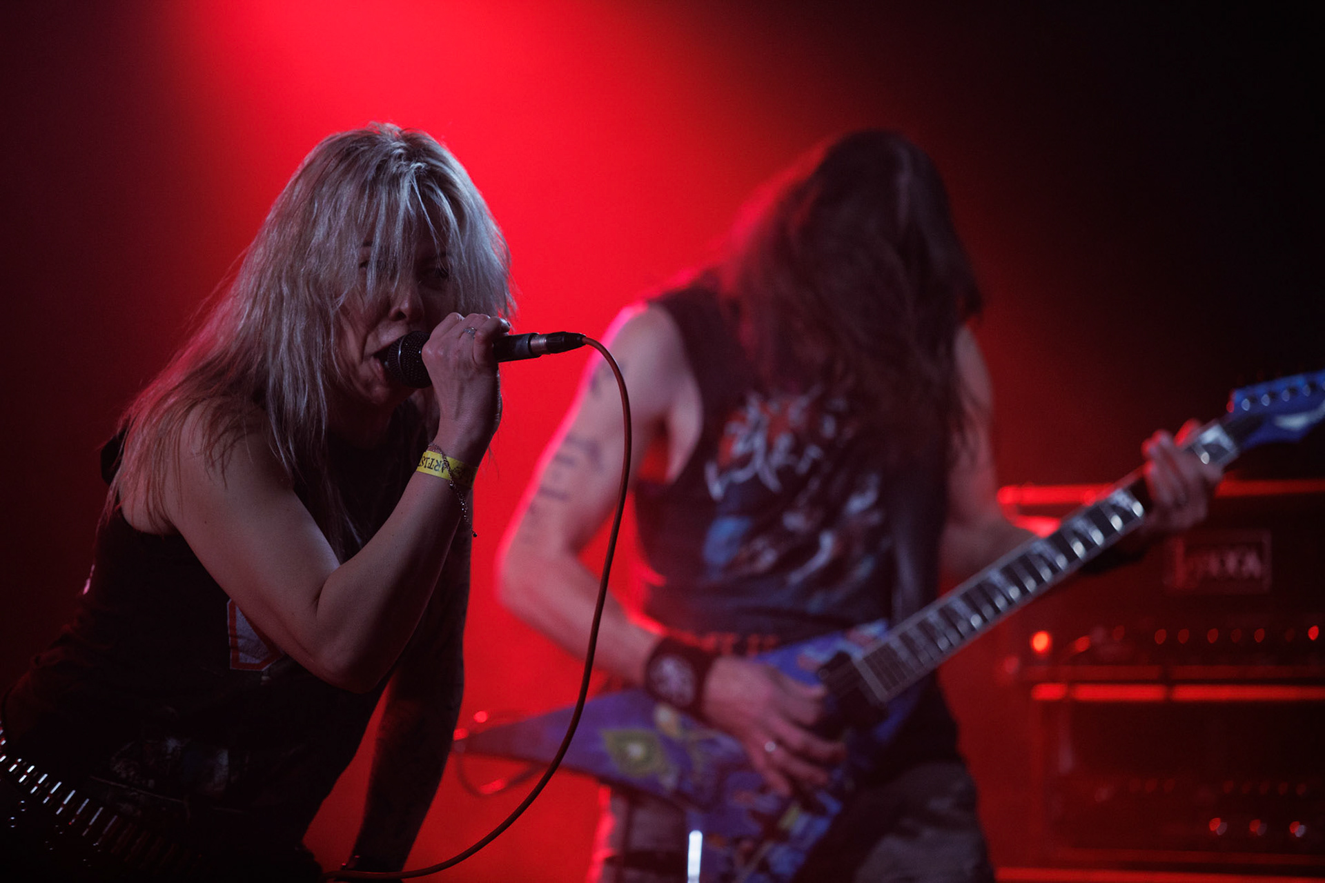 War-Saw - thrashmetal.Koncert Czwarta Fala MMXXII klub VooDoo Warszawa.n/z Marek Agnostic Molenda - gitara,n/z Tomek Zyclon Weglewski - bas,n/z Pawel Abaddon Rekowski - gitara,n/z Sylwia Papierska - wokal,n/z Pawel Pawulon Jaroszewicz - drums,Fot. Andrzej Wasilkiewicz/kaziq.com