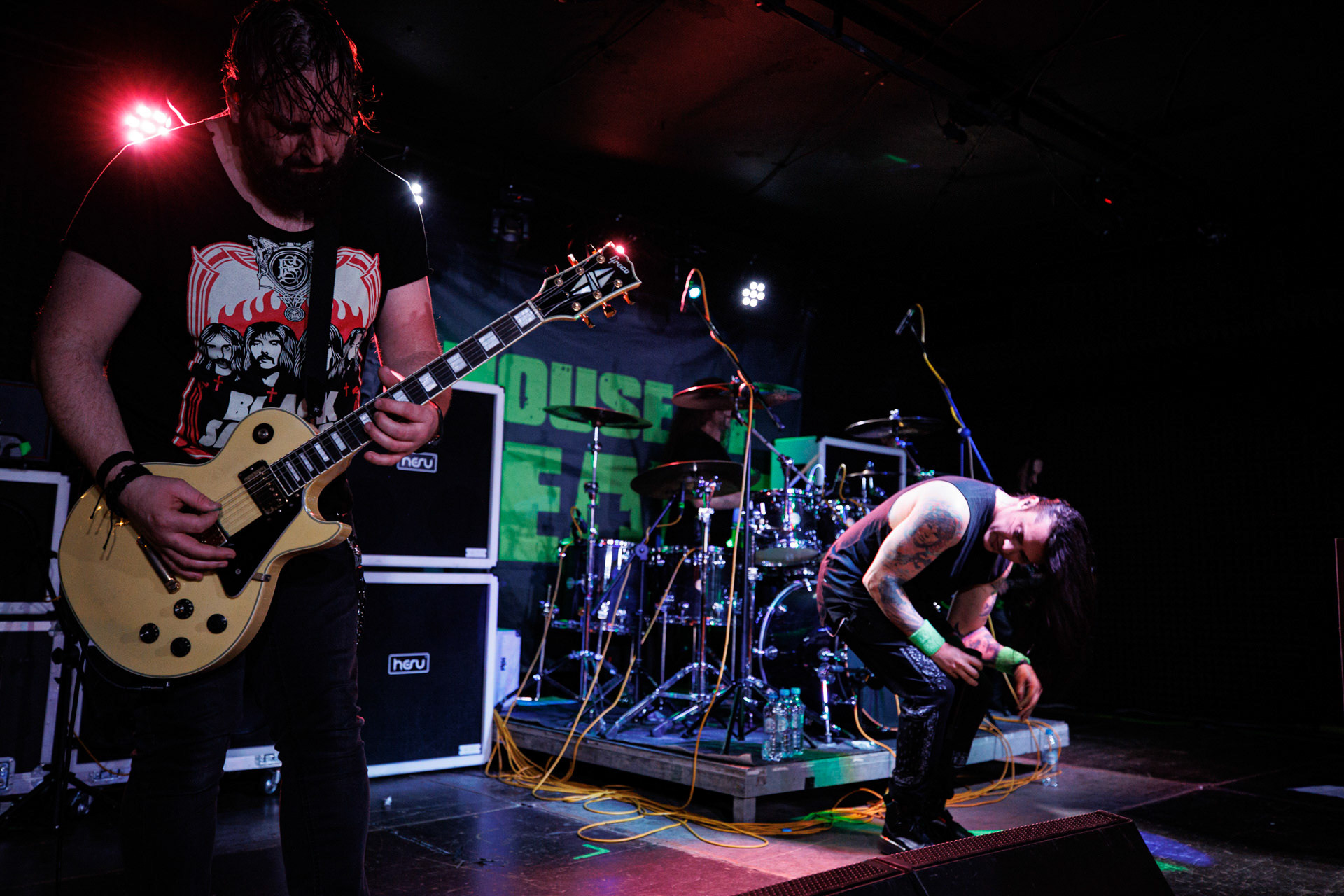 13.11.2021 House Of Death - koncert Warszawa RemontJuan Carlos Cano - wokal,Szymon „Sajmon” Synowka – perkusja,Adam Bielczuk - gitara,Tomasz „Tytus” Pukacki - bass,thrash metal, crossover thrash, heavy metal, speed metal, hard rock,fot. Andrzej Wasilkiewicz/Reporter