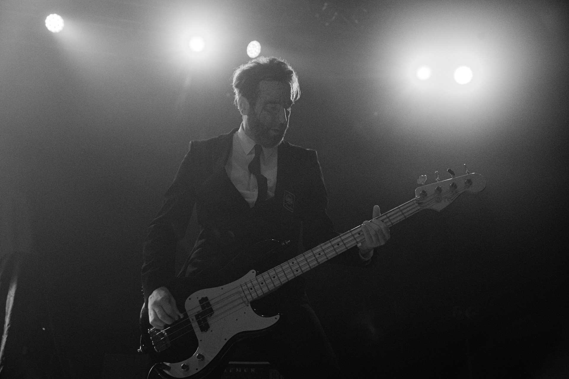 18.12.2021 Masturbator - Antysylwester Antyradia, 18 lat klubu Progresja,n/z Vithor/ growl-git, n/z Raefoth/bas, n/z Czaha/beki, n/z Mayhem/git,metal, blackmetal, thrashmetal, satanic old skull metal, fot. Andrzej Wasilkiewicz/Reporter