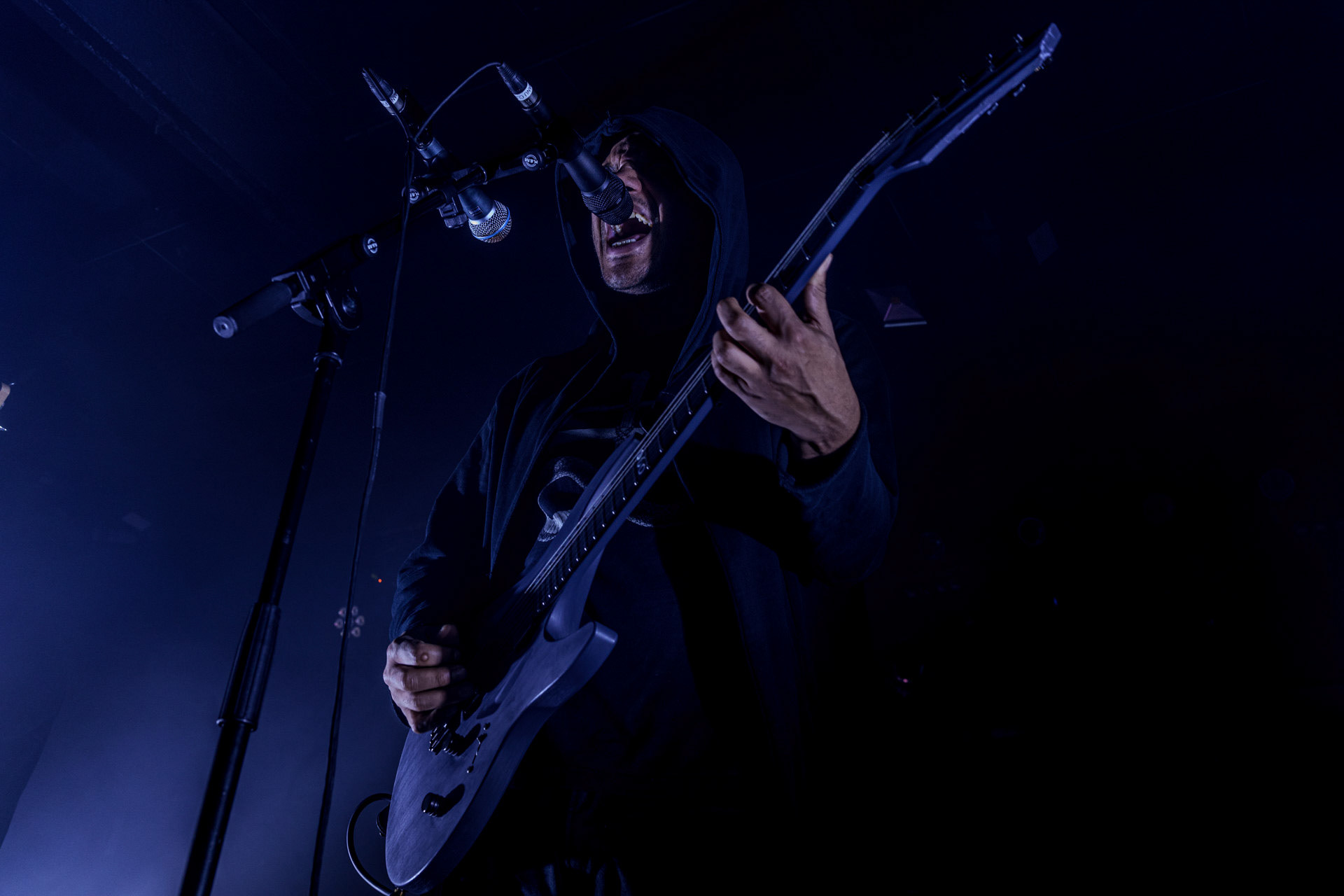 6.12.2022 Zeal &amp; Ardor - Warszawa.Szwajcarski industrial metal, blackgaze, awant-garde, afroamerykanski spirytualizmu z black metalem,n/z Manuel Gagneux - wokal, gitara,Knock Out Productions,Klub Proxima,Fot. Andrzej Wasilkiewicz/Reporter