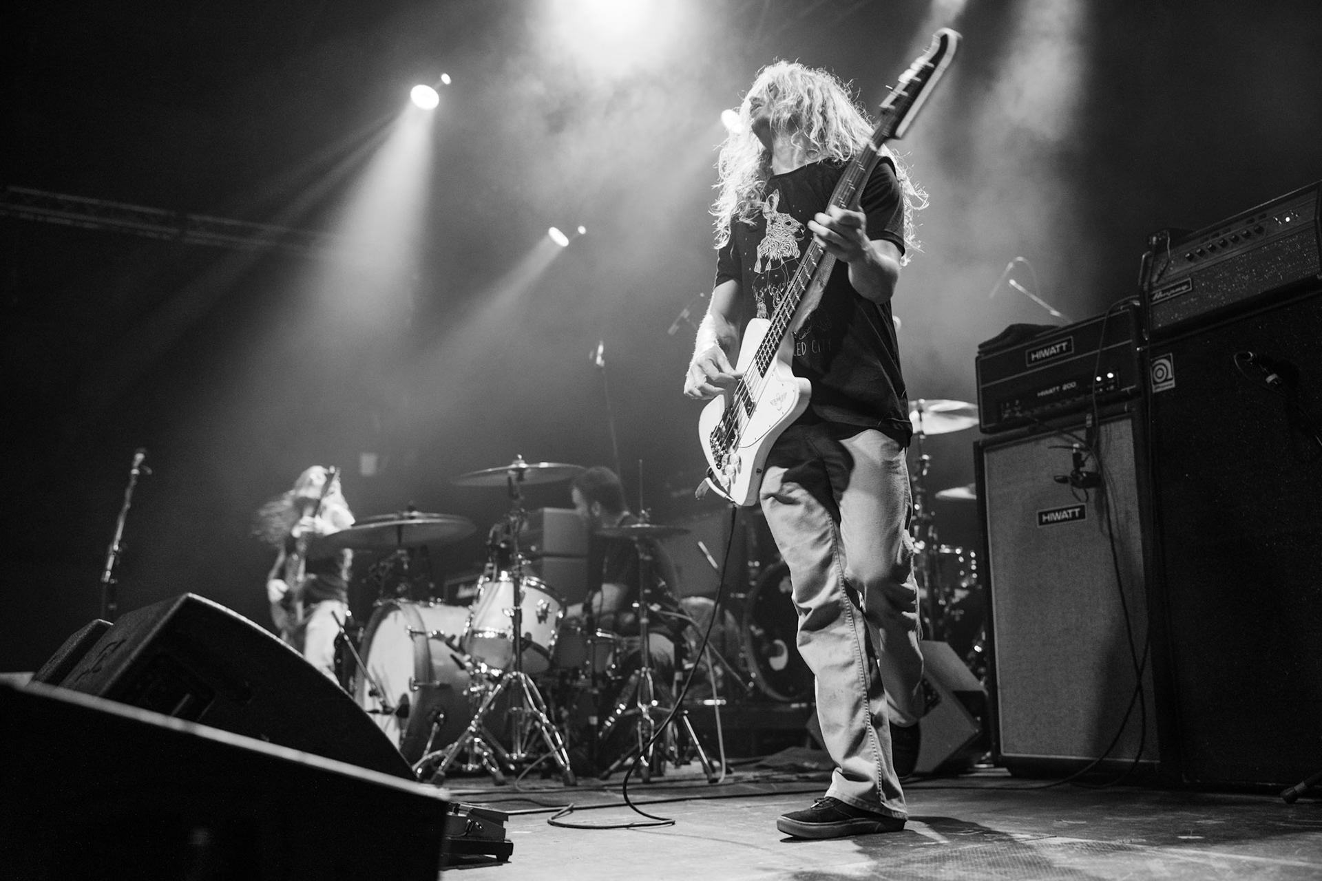 YOB - USA Eugene - Doom metal stoner metal post-metal
Mike Scheidt - wokal gitara,
Travis Foster - perkusja,
Aaron Rieseberg - bass, Produkcja Knock Out Productions, fot. Andrzej kaziq Wasilkiewicz/Reporter