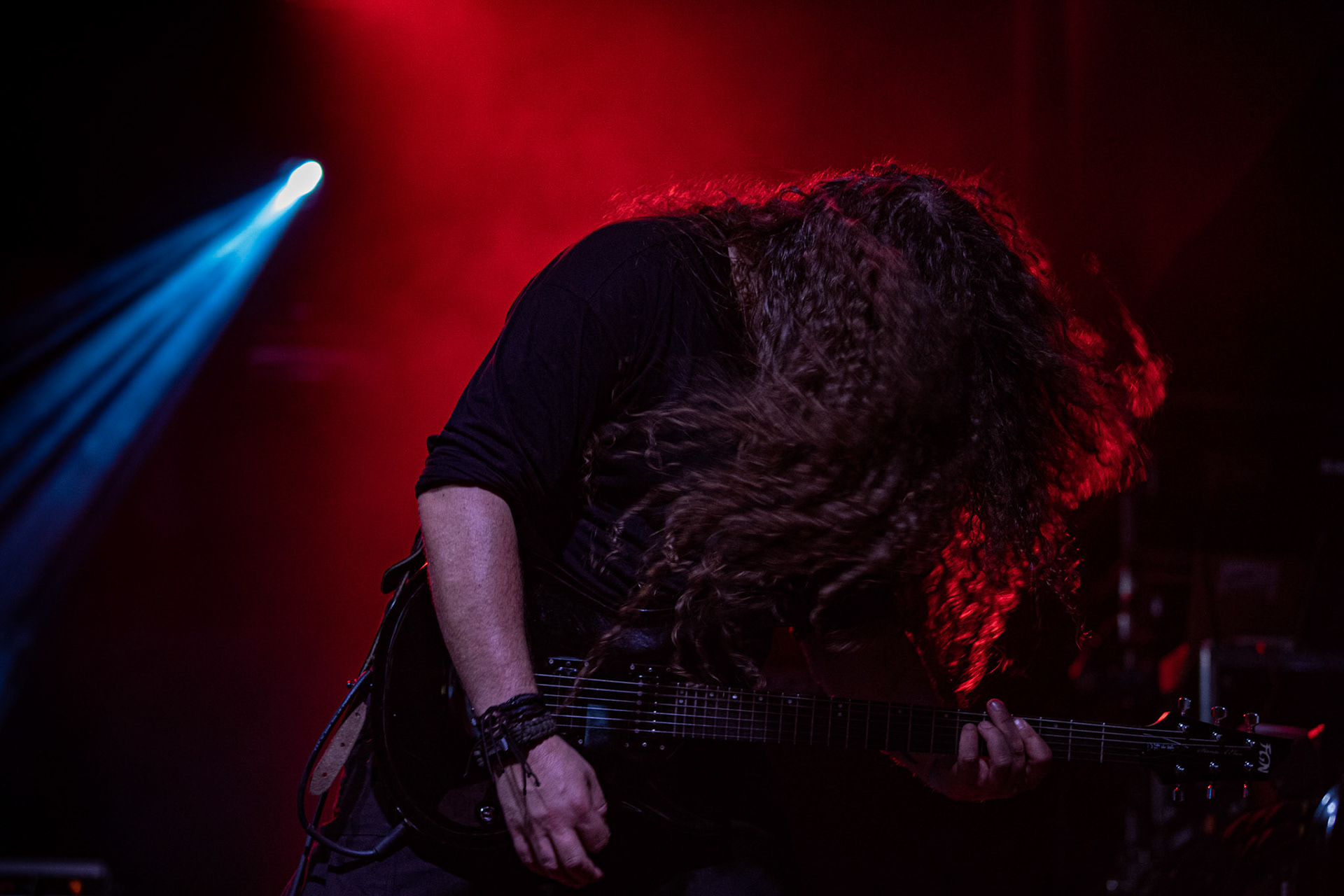 12.09.2021 - KAT i Roman Kostrzewski - koncert "Do zobaczenia w piekle" Wroclaw, Centrum Koncertowe A2.  Jacek Hiro – gitara,fot. Andrzej kaziq Wasilkiewicz