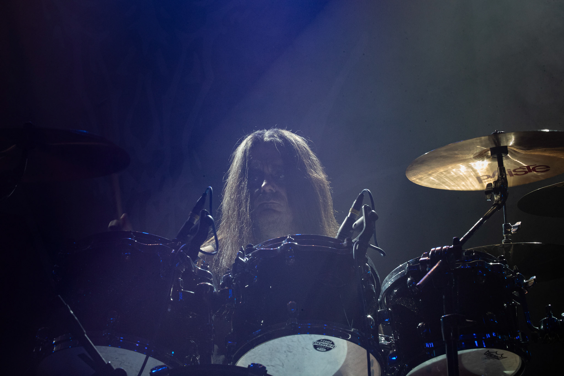 15.12.2019 koncert szwajcarów z Hellhammer: Triumph of Death, Merry Christless 2019, Warszawa Klub Progresja,
zespół Thomasa Gabriela Fishera, black metal, death metal, 
n/z Thomas Gabriel Fisher wokal gitara,
n/z Mia Wallace gitara basowa,
n/z Michael Zech gitara, wokal,
n/z Alessandro Commerio perkusja,
n/z Adam Nergal Darski wokal,
New Aeon Musick, Knock Out Productions
fot. Andrzej Wasilkiewicz/REPORTER