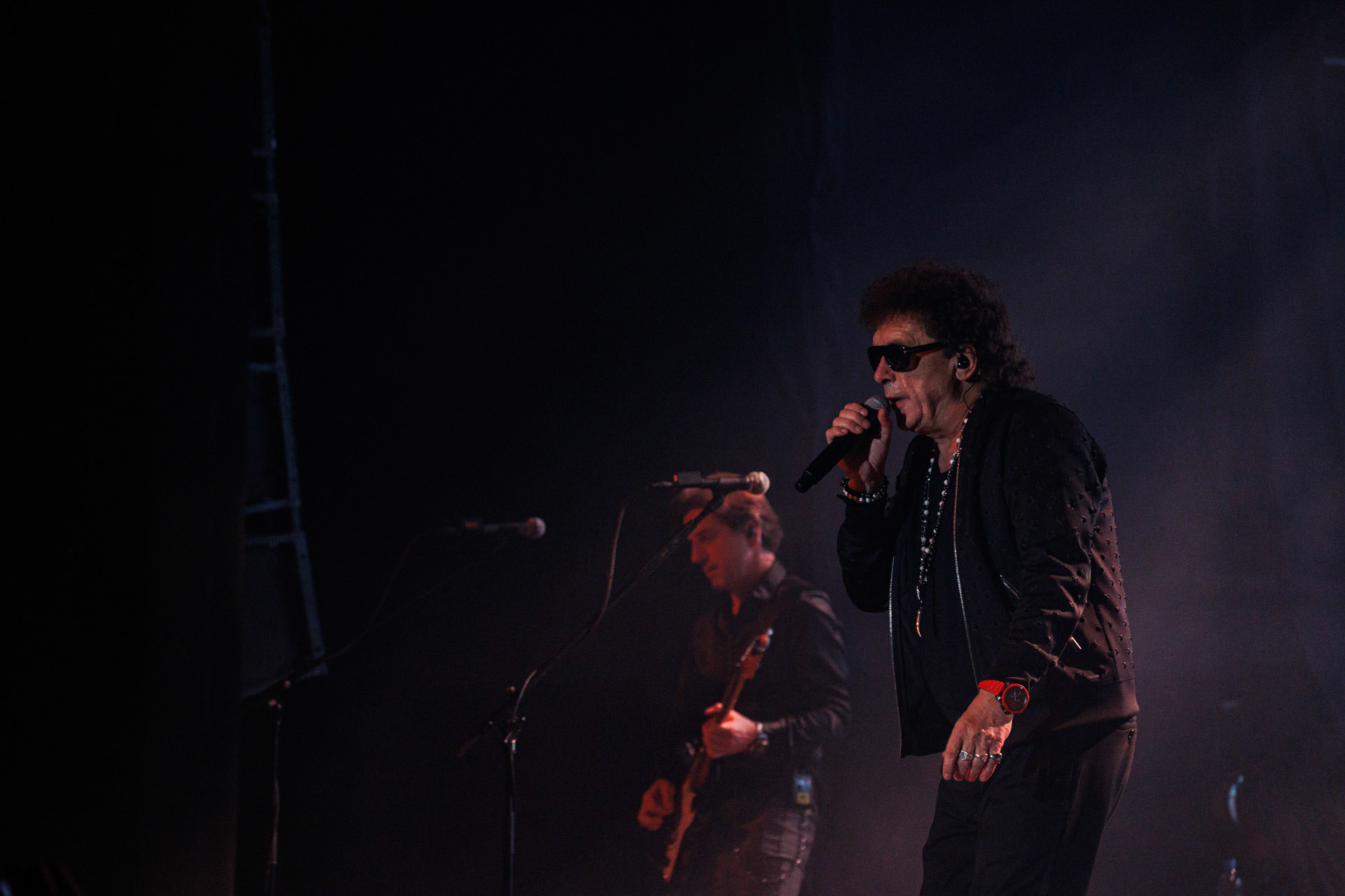 Koncerty Lady Pank - LP1 - w Klubie Stodola. LP1 - 35 lata od premiery albumu.n/z. Jan Borysewicz – gitara,  n/z. Janusz Panasewicz – wokal, n/z. Kuba Jabłoński – perkusja n/z. Krzysztof Kieliszkiewicz – gitara basowa, n/z. Michał Sitarski – gitara, stały sideman, n/z. Wojtek Olszak – instrumenty klawiszowe, Fot. Andrzej kaziq Wasilkiewicz/Reporter