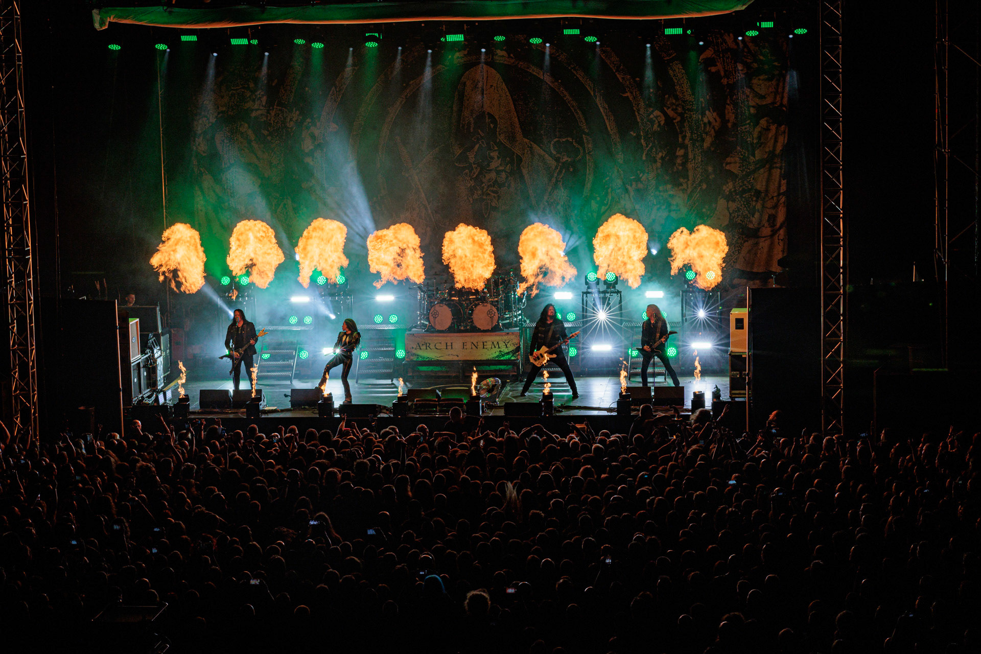 19.10.2022 ARCH ENEMY  - The European Siege 2022,Spodek Katowice Poland,fot. Andrzej Wasilkiewicz/Reporter