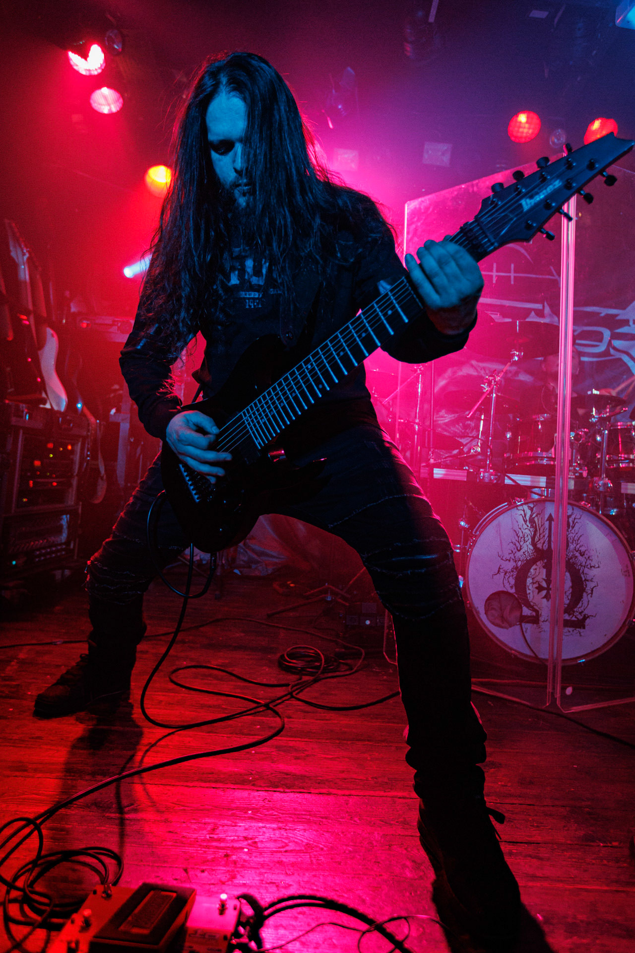 18.03.2022 Thy Disease - INFERNALIS RESURGENTIS - Warszawski koncert zespolu Thy Disease.Black metal, death metal, polski metal. n/z Yanuary – guitar fot. Andrzej Wasilkiewicz/Reporter