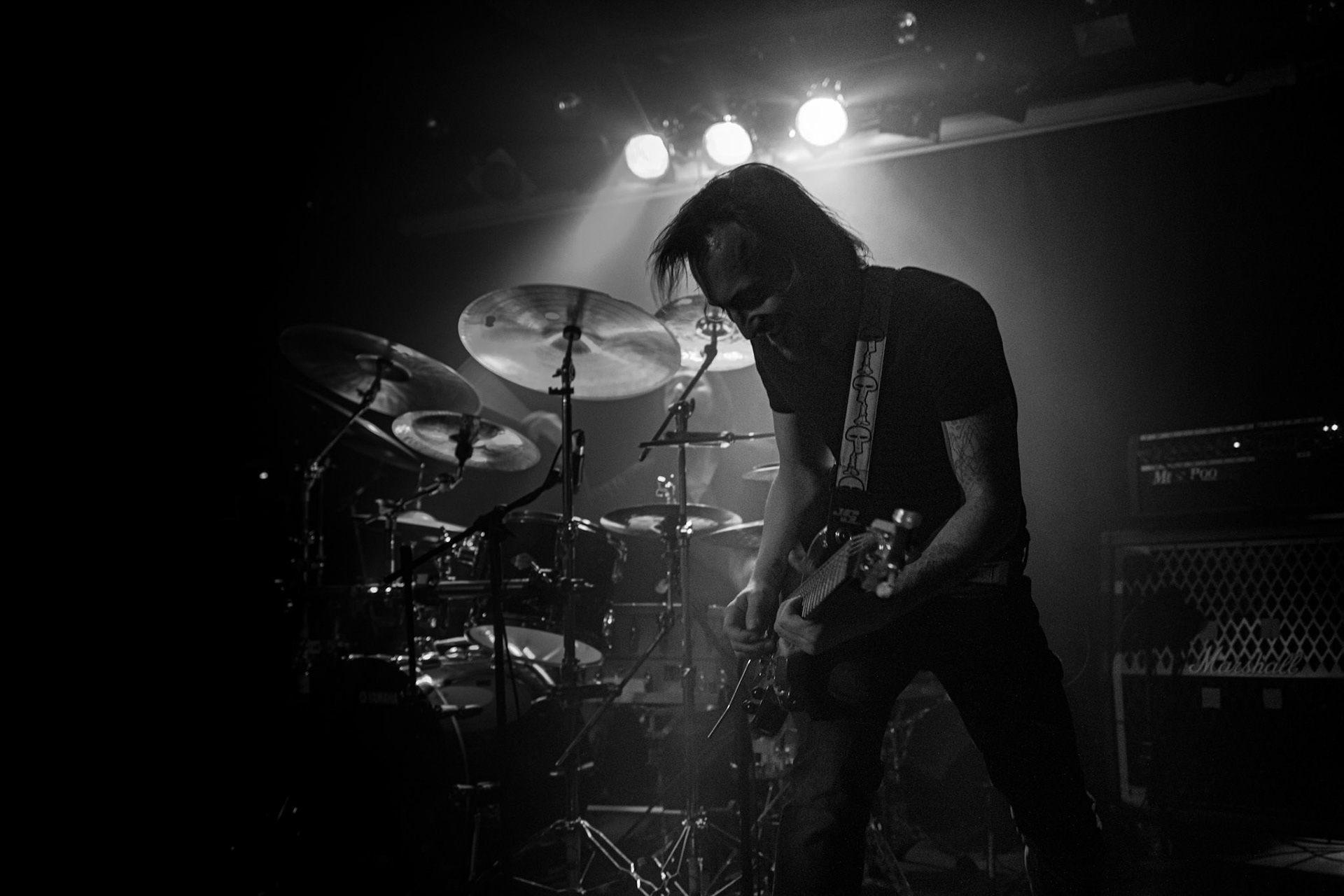 Koncert 4dots - 20.12.2019 Warszawa Klub Pogłos, n/z W. Jarawka guitar, Post something, Post something else, fot. Andrzej Wasilkiewicz/REPORTER