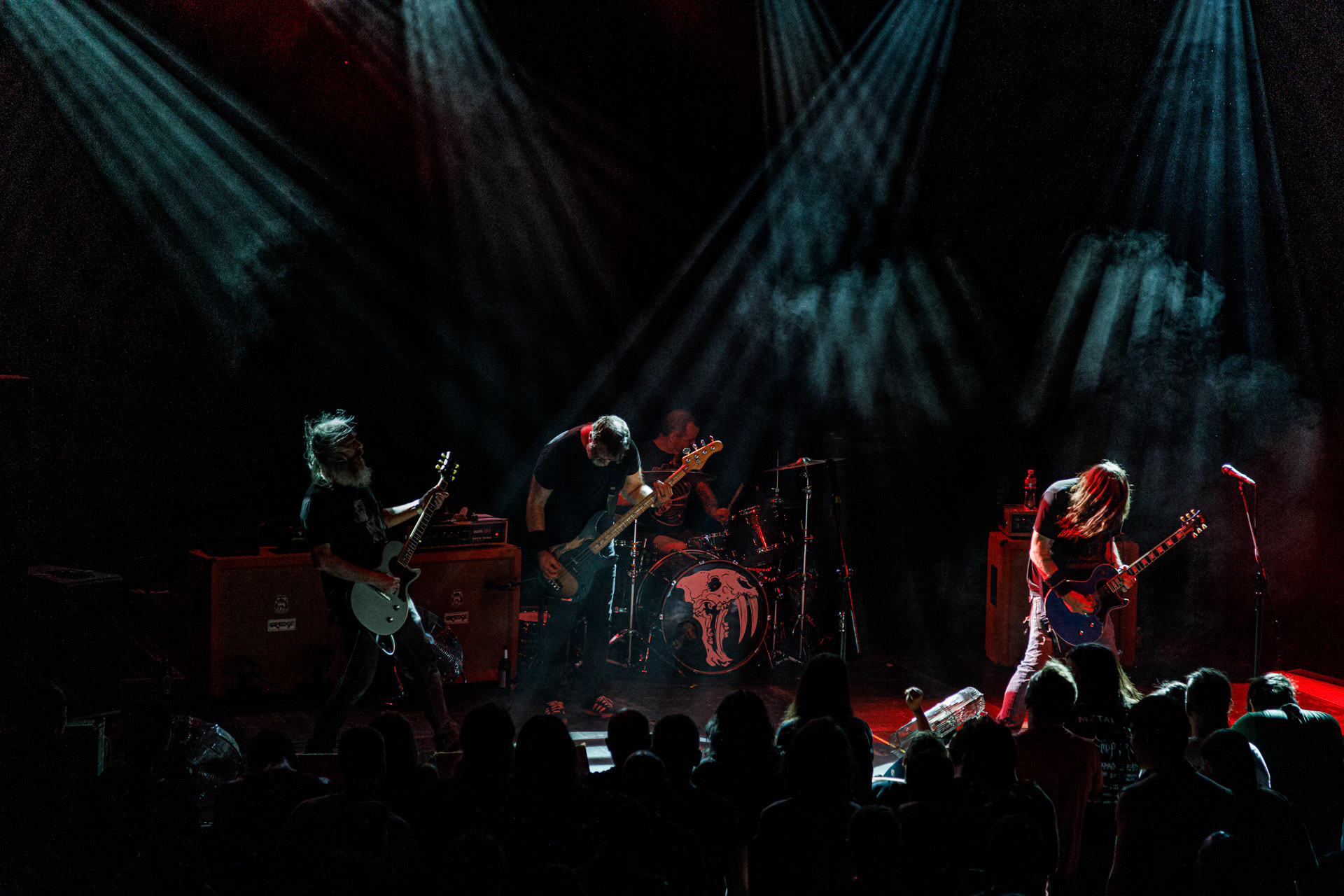 26.06.2022 koncert RED FANG - USA. Relapse Records - stoner, hard rock, metal.Warszawski koncert w klubie Progresja promuje ostatni album amerykanow - Arrows wydany w 2021r.Produkcja WiniaryBookings. Patronat koncertu Antyradio.fot. Andrzej Wasilkiewicz/Reporter