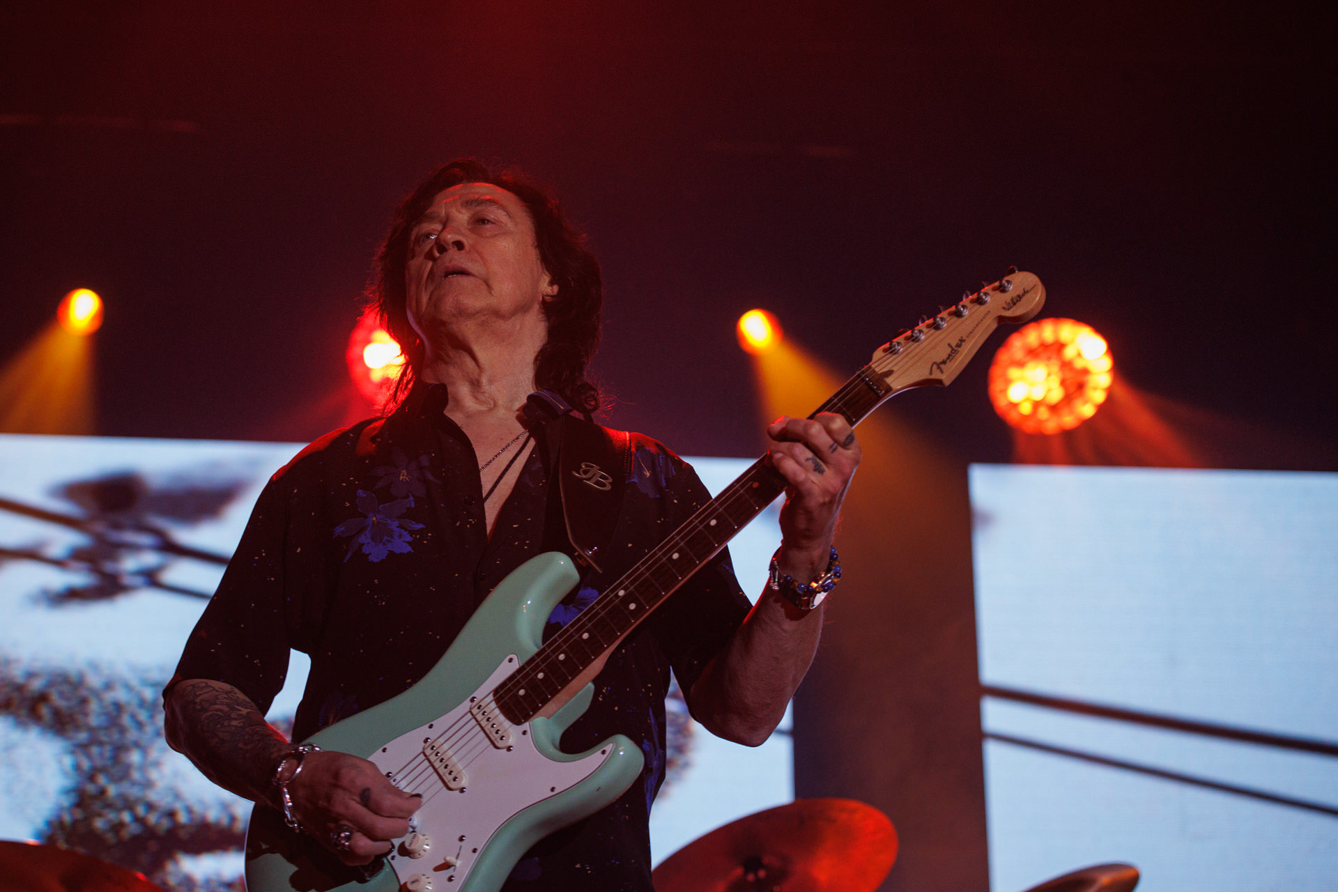 Koncerty Lady Pank - LP1 - w Klubie Stodola. LP1 - 35 lata od premiery albumu.n/z. Jan Borysewicz – gitara,  Fot. Andrzej kaziq Wasilkiewicz/Reporter