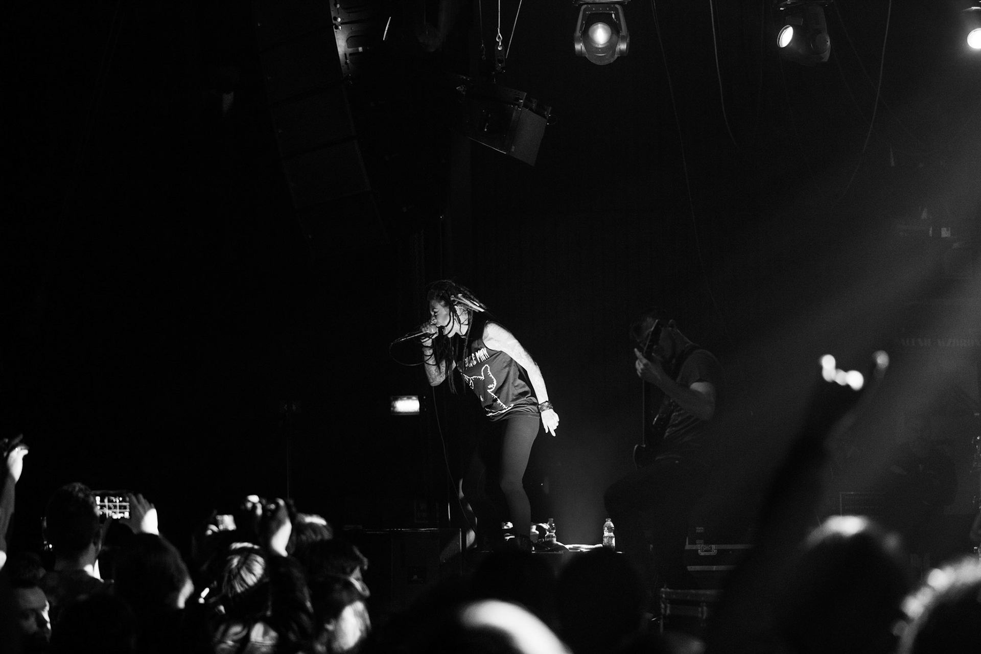 01.03.2019 Infected Rain- koncert warszawska Progresja, Infected Rain Moldovan nu metal, nu metalcore,
Vadim "Vidick" Ozhog - guitars, 
Vladimir Babici - bass, 
Serghei Babici - guitars, 
Eugen Voluta - drums,
Elena "Lena Scissorhands" Cataraga - vocals,