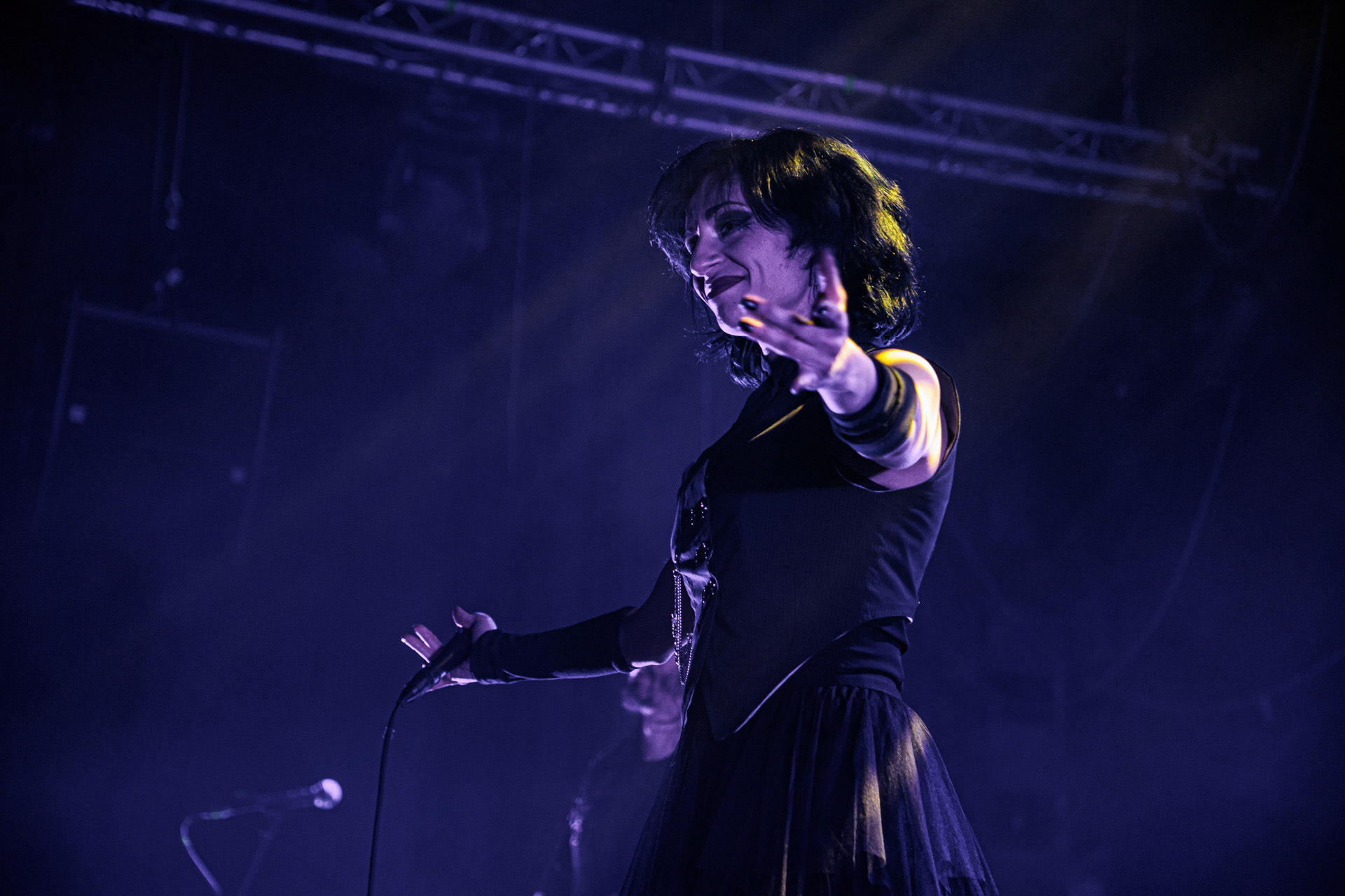 29.04.2022 Igorrr - Warszawski koncert francuskiego zespołu Gautier Serre inspirowany muzyka klasyczna, trip hopem, hip-hopem, death i black metalem, djentem, industrialem, czy tradycyjna muzyka.n/z Aphrodite Patoulidou – soprano vocals, Produkcja Knock Out Productions, klub Progresja.Wytwornia Metal Blade,fot. Andrzej Wasilkiewicz/Reporter