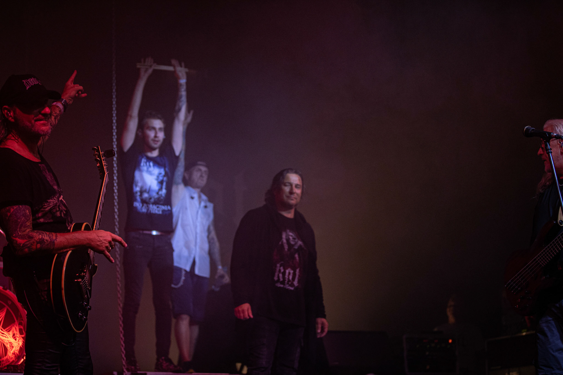 12.09.2021 - KAT i Roman Kostrzewski - koncert "Do zobaczenia w piekle" Wroclaw, Centrum Koncertowe A2.  Adrian „Fred” Frelich (Dragon) - wokal, fot. Andrzej kaziq Wasilkiewicz