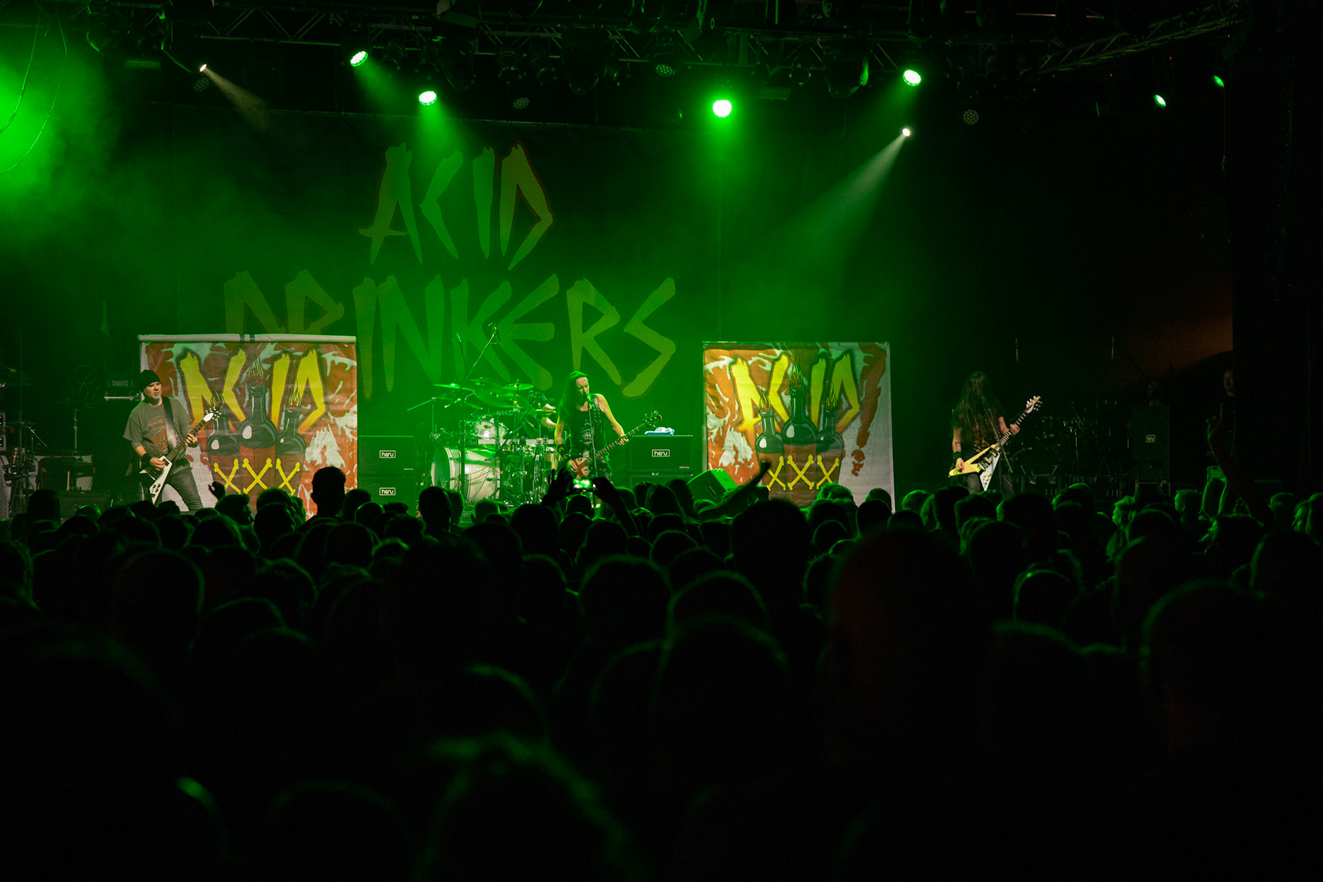 Legendy Metalu Acid Drinkers - rock, trashmetal, - koncert Legendy Metalu w warszawskiej Progresji, 

Tomasz "Titus" Pukacki 
Dariusz "Popcorn" Popowicz 
Maciej "Ślimak" Starosta 
Łukasz "Dzwon" Cyndzer
fot. Andrzej kaziq Wasilkiewicz/Reporter