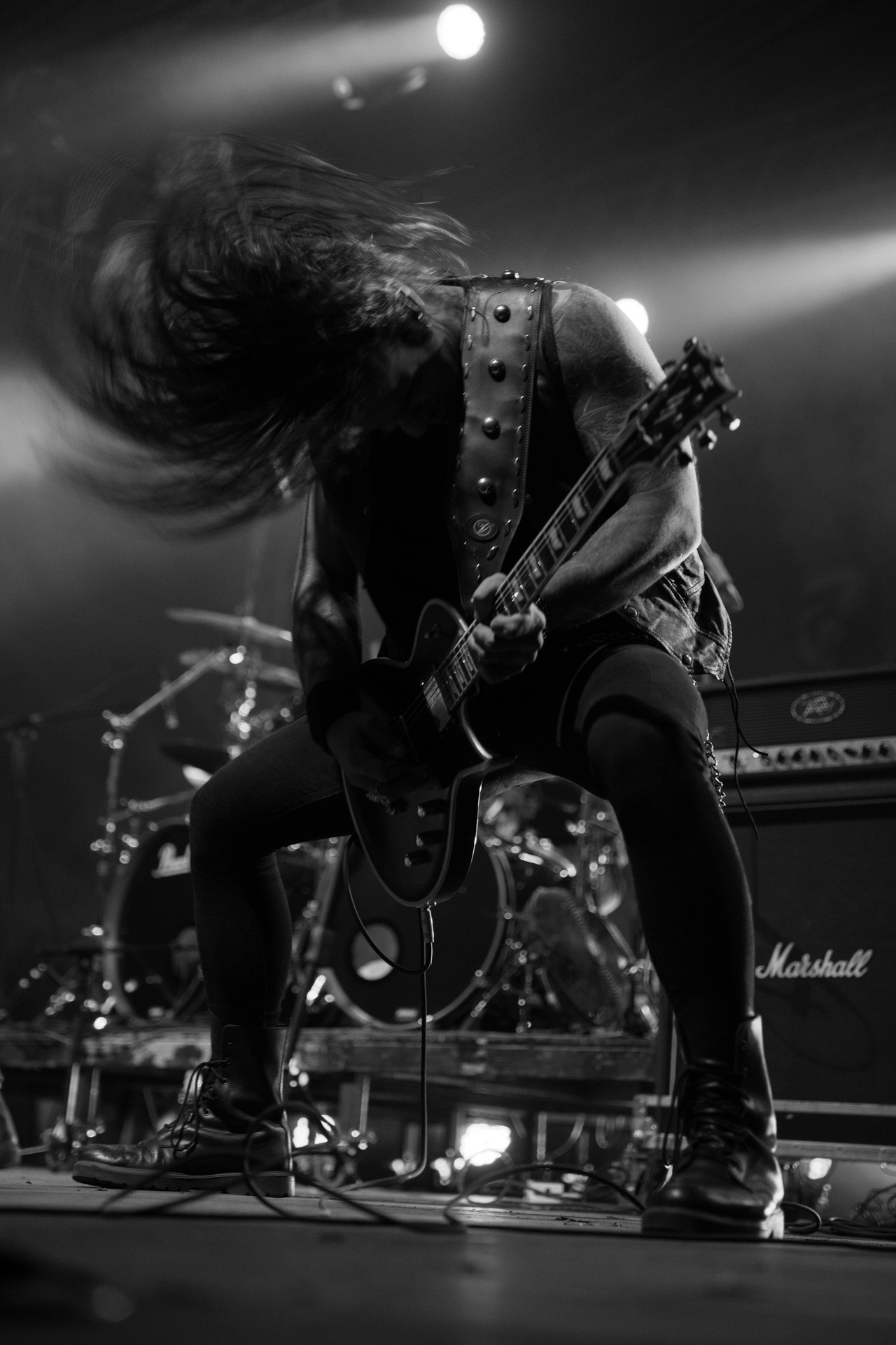 24.09.2021 koncert Rotting Christ, Warszawa, Progresja. N/z  Kostis Foukarakis fot. Andrzej Wasilkiewicz/REPORTER