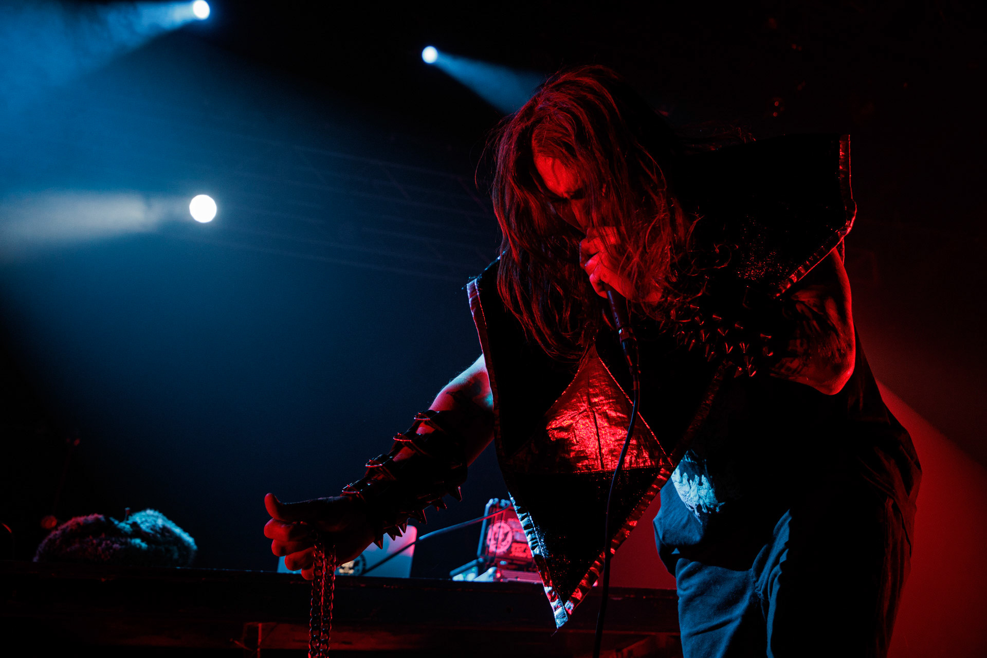 29.04.2022 Otto Von Schirach - nadrealna muzyka elektroniczna z elementami noise, gore grind, hip-hop, death metal. n/z Otto Von Schirach Produkcja Knock Out Productions, klub Progresja.Wytwornia Ipecac,fot. Andrzej Wasilkiewicz/Reporter