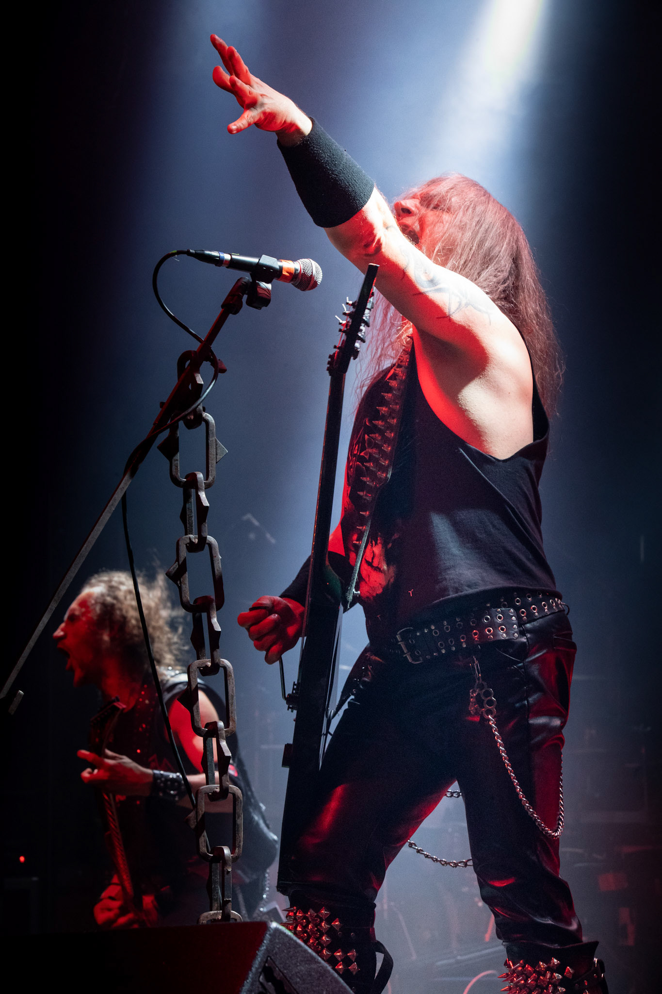 Legendy Metalu Vader - Death Metal - koncert Legendy Metalu w warszawskiej Progresji, 
Peter: Guitar + Vocals
Pajak: Guitar
Hal: Bass
James: Drums
fot. Andrzej kaziq Wasilkiewicz/Reporter