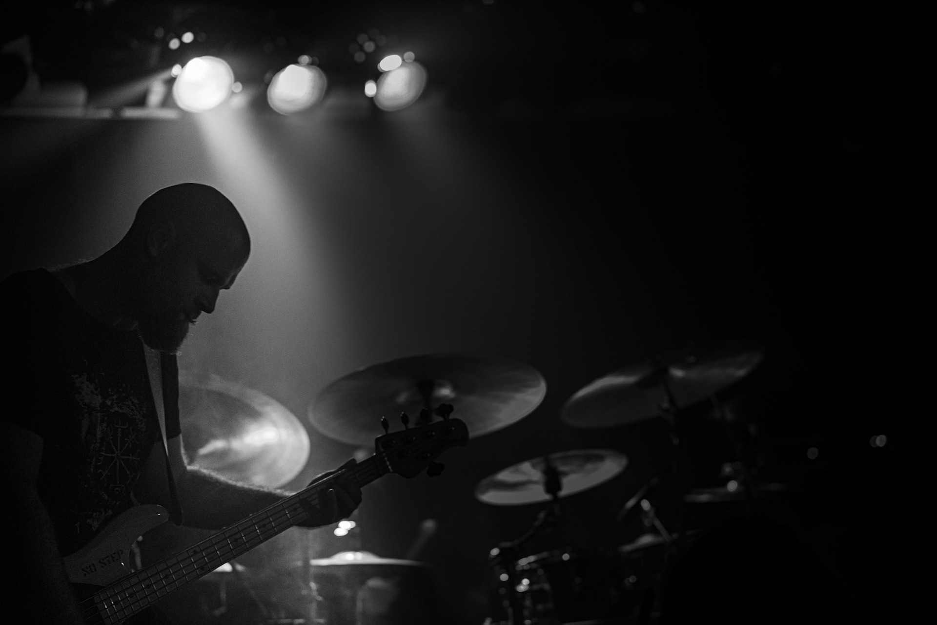 Koncert 4dots - 20.12.2019 Warszawa Klub Pogłos, n/z K. Stankiewicz bass, Post something, Post something else, fot. Andrzej Wasilkiewicz/REPORTER