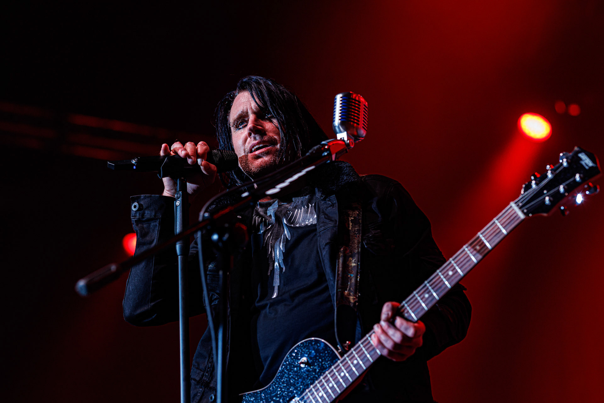 7.10.2022 Warszawski koncert Three Days Grace w klubie Progresja.Kanadyjczycy promuja nowy album EXPLOSIONS.n/z Barry Stock – gitara, n/z Brad Walst – gitara basowa, n/z Neil Sanderson – perkusja, instrumenty klawiszowe, n/z Matt Walst – wokal,Produkcja Knock Out Productions, Fot. Andrzej Wasilkiewicz/Reporter