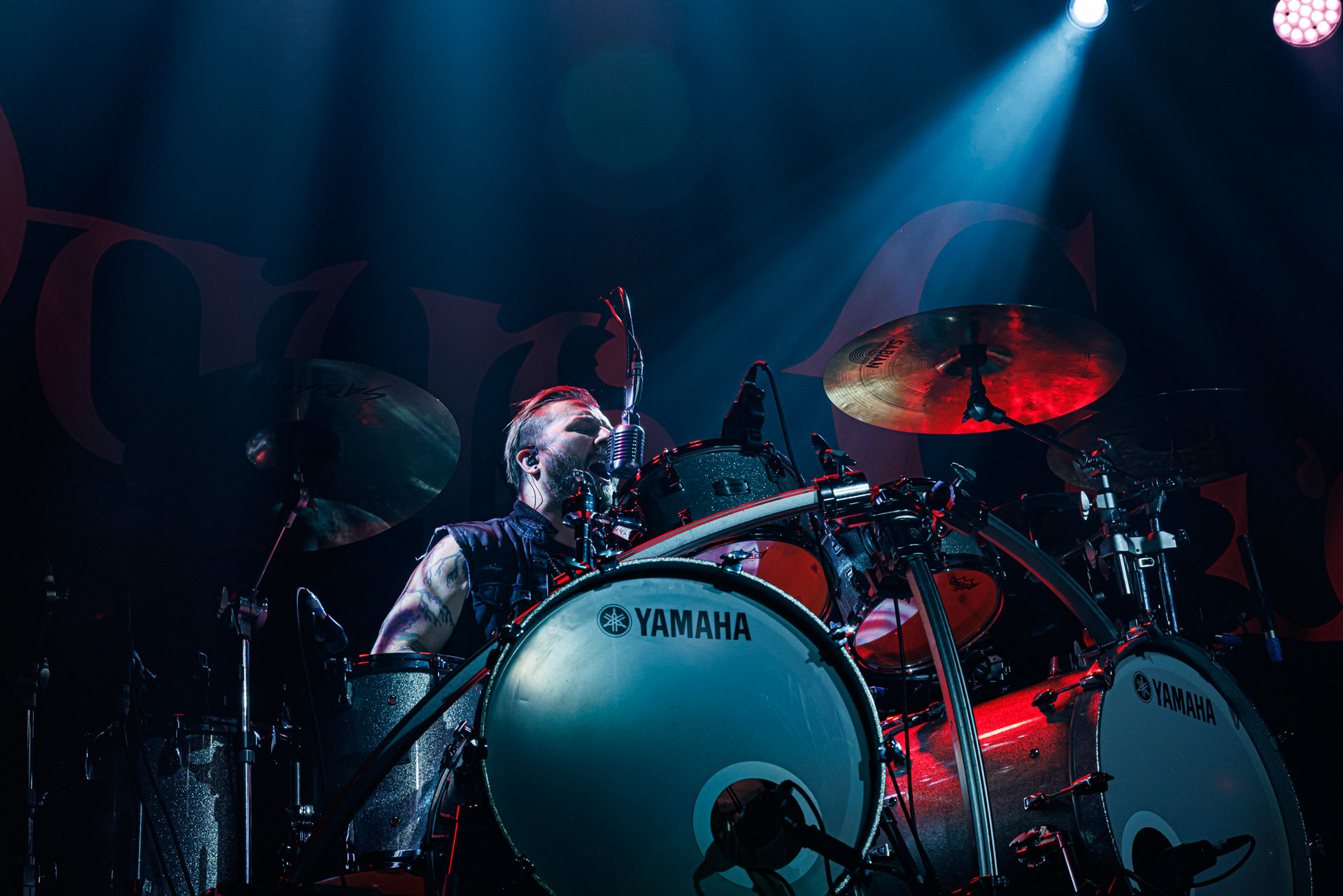 7.10.2022 Warszawski koncert Three Days Grace w klubie Progresja.Kanadyjczycy promuja nowy album EXPLOSIONS.n/z Barry Stock – gitara, n/z Brad Walst – gitara basowa, n/z Neil Sanderson – perkusja, instrumenty klawiszowe, n/z Matt Walst – wokal,Produkcja Knock Out Productions, Fot. Andrzej Wasilkiewicz/Reporter