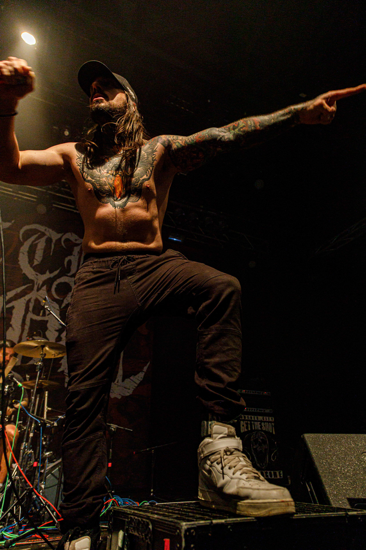 9.07.2022 Get The Shot Frozen Sun Fest 2022, Warszawa, klub Progresja, kanadyjski hardcore z Quebec, wscieklosc i gniew wobec tego co dostaja od zycia.Jean-Philippe Lagace - wokal,Tom Chiasson - gitara,Guy-Pierre Genest - gitara,Dan Fisher Roberge - bass,David St. Pierre - perkusja,fot. Andrzej Wasilkiewicz/Reporter