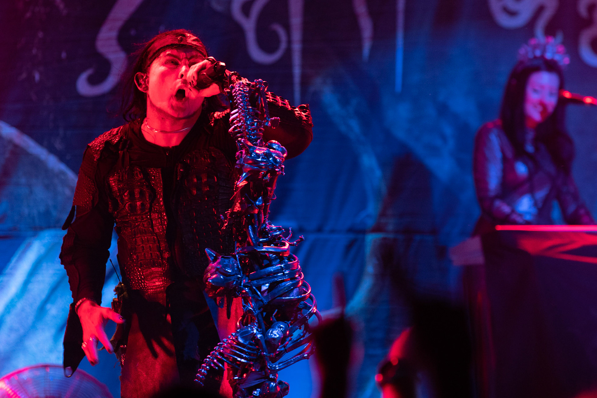 CRADLE OF FILTH - UK. black metal, metal symfoniczny, metal gotycki,
Dani Filth - Vocals,
Martin Skaroupka - Drums, Keyboards and Orchestrations,
Daniel Firth - Bass,
Richard Shaw - Guitar,  
Ashok - Guitar,  
Lindsay Schoolcraft - Narrative vocals,
Nuclear Blast Records
Knockoutprod
fot. Andrzej kaziq Wasilkiewicz/Reporter