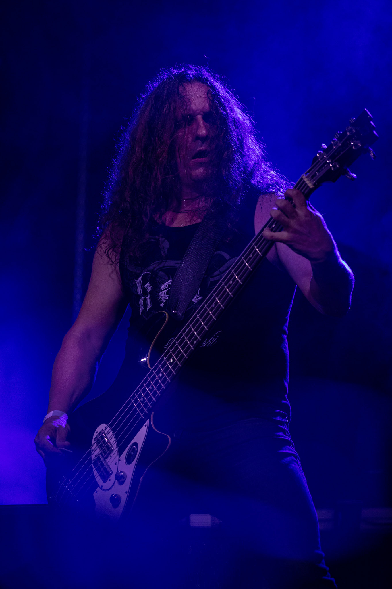 12.09.2021 - KAT i Roman Kostrzewski - koncert "Do zobaczenia w piekle" Wroclaw, Centrum Koncertowe A2.  Michal Laksa – bas,fot. Andrzej kaziq Wasilkiewicz