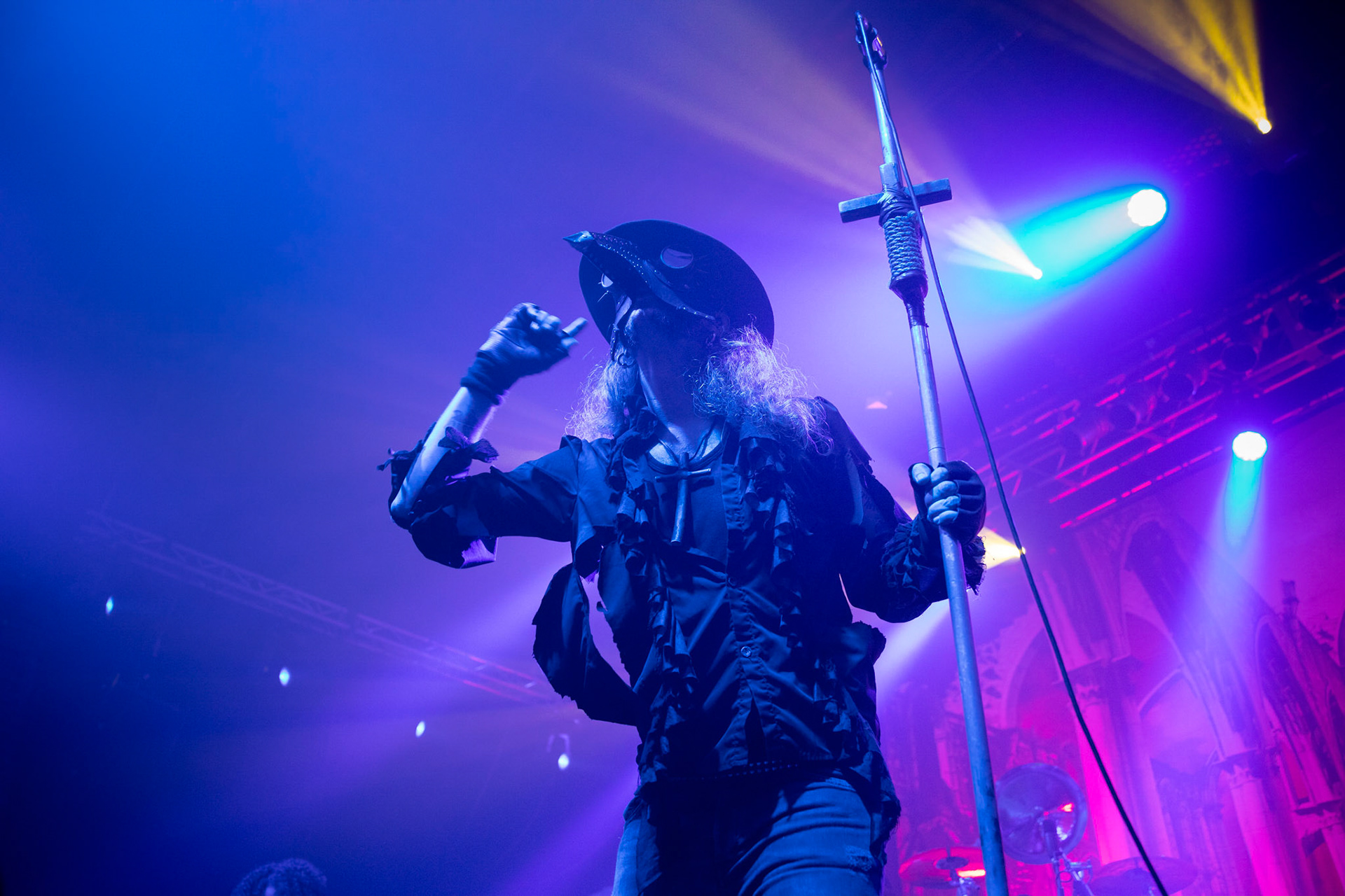 25.11.2019 Warszawa Klub Progresja Europejska Trasa Moonspell z Rotting Christ 2019
koncert Moonspell
N/z Fernando Langsuyar Ribeiro wokal  
N/z Ricardo Amorim gitara  
N/z Pedro Passionis Paixăo instrumenty klawiszowe  
N/z Miguel Mike Gaspar perkusja  
N/z Aires Pereira gitara basowa 
fot. Andrzej Wasilkiewicz/REPORTER