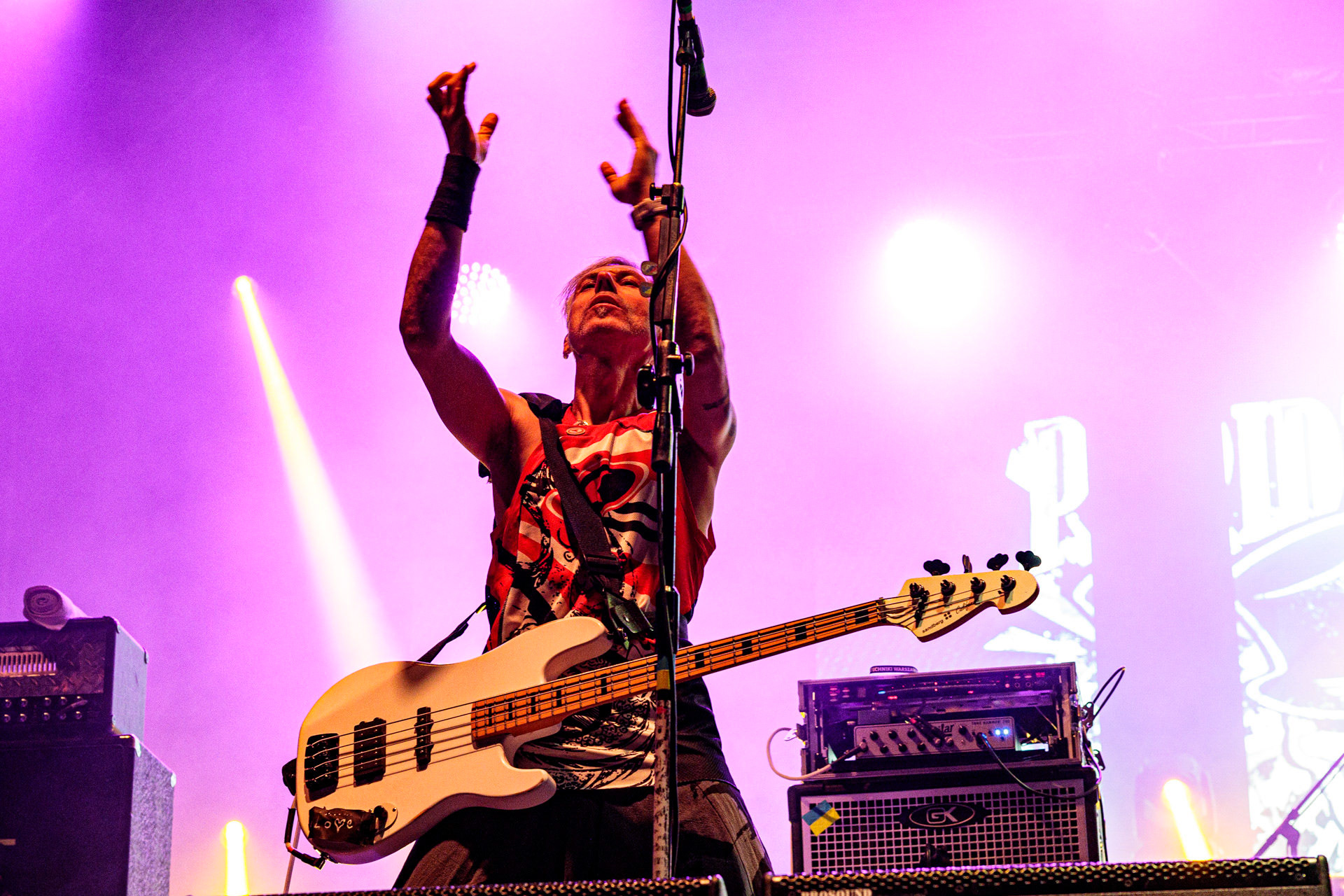 13.05.2022 Pidzama Porno Juwenalia Politechniki Warszawskiejn/z Longin Bartkowiak – gitara basowa,punk rock, rock, reggae, S.P. Records.fot. Andrzej Wasilkiewicz/Reporter