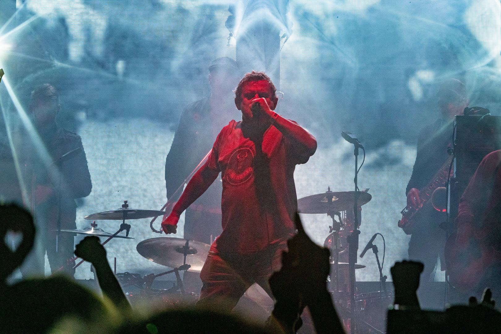 KULT - koncert w ramach Pomaranczowej Trasy 2020 - MUZYCZNA SYRENKA. 9 pazdziernika 2020, Warszawa, Stadion Syrenki. n/z Kazik Staszewski wokal,Rock, rock progresywny, rock alternatywny, punk, nowa fala.fot. Andrzej kaziq Wasilkiewicz/Reporter