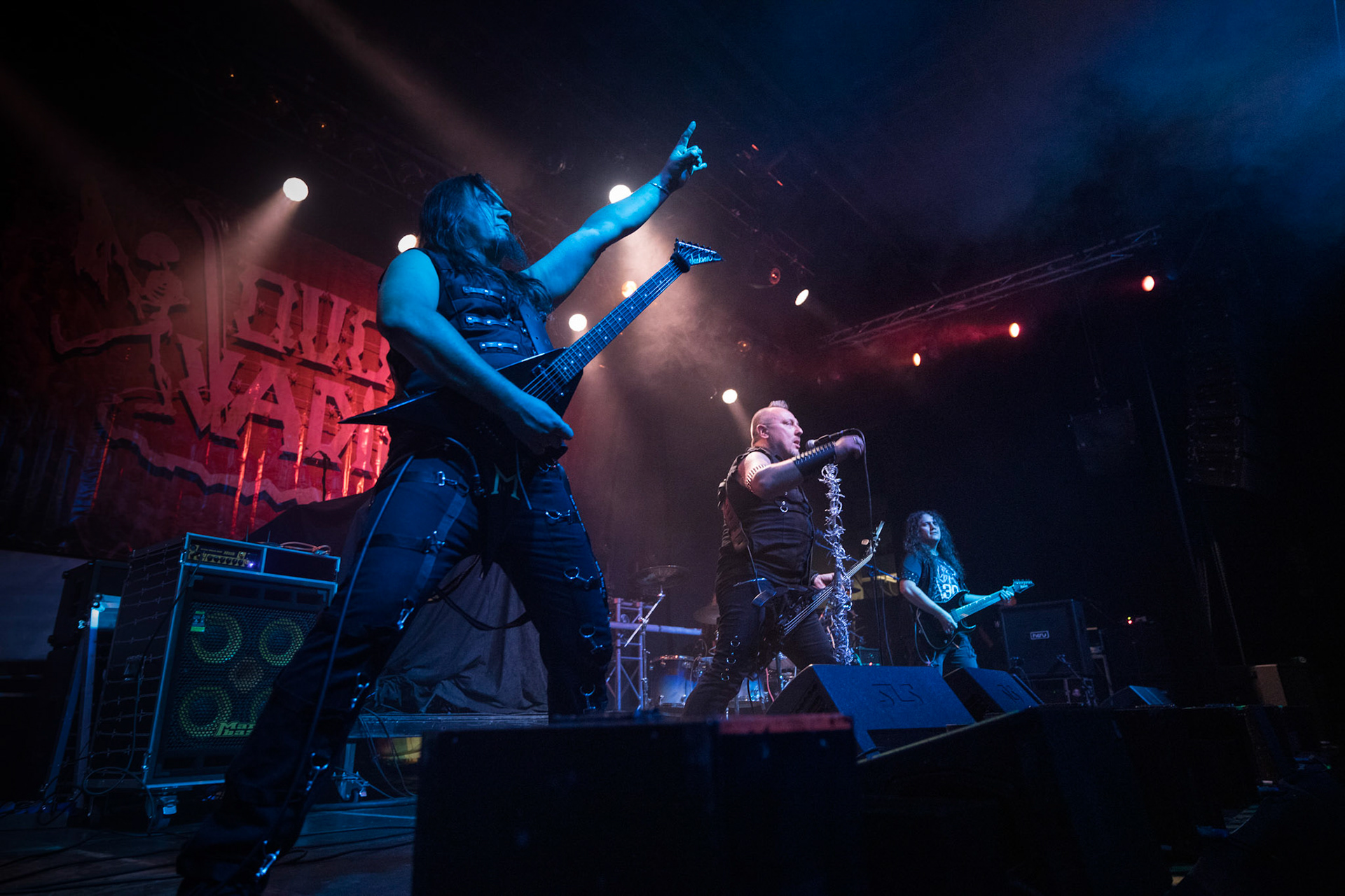 Legendy Metalu QUO VADIS - Thrash Metal - koncert Legendy Metalu w warszawskiej Progresji,
Tomasz "Skaya" Skuza - bass/vocal
Ian "Źdźbło" Bemolator- guitar
Mateusz "Matek" Lazar - guitar
Szymon "Sajmon" Synówka - drums
fot. Andrzej kaziq Wasilkiewicz