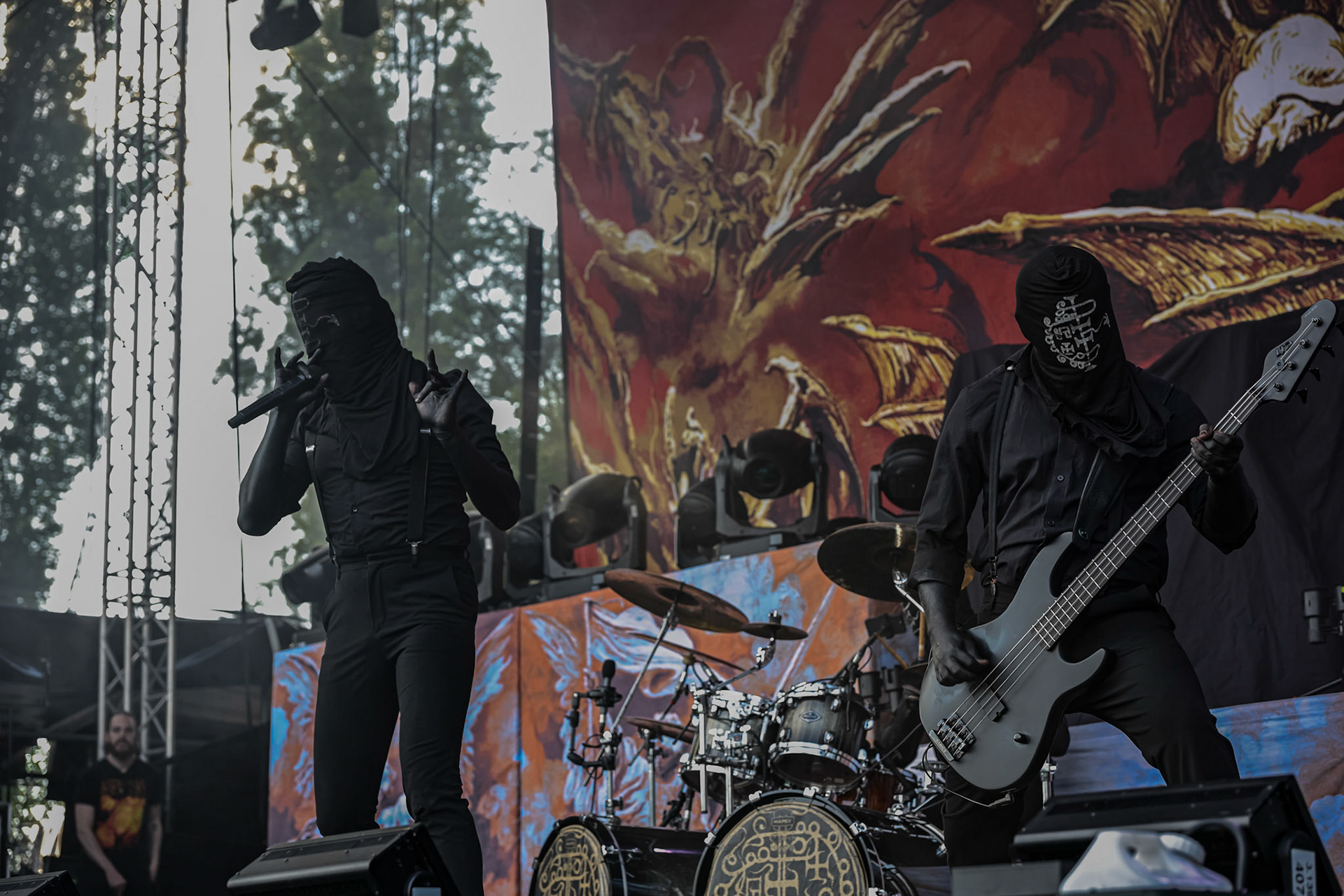 2024.07.21 Gaerea, black metal - Warszawa Letnia Scena Progresji, Knock Out Productions, fot. Andrzej Wasilkiewicz/kaziq.com