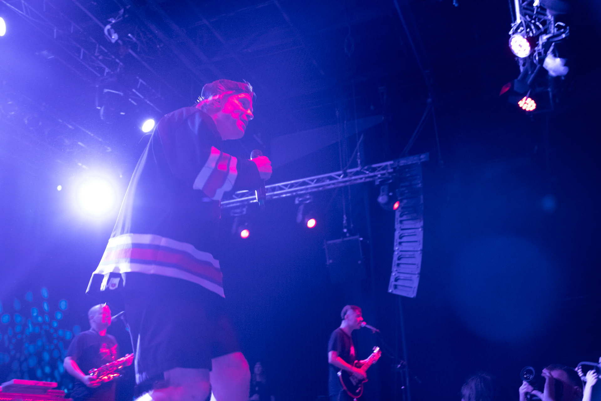 Dog Eat Dog - USA - hardcore, punkrock, rap, metal, hip hop,reggae, soul, funk,
Dave Neabore (bass), 
John Connor (vocals), 
Brandon Finley (drums) 
Roger Hämmerli (guitar)
Bozez (sax & beer)
koncert w Warszawskiej Progresji w ramach trasy 25 lat All Boro Kings zespołu Dog Eat Dog.
fot. Andrzej Wasilkiewicz/Reporter