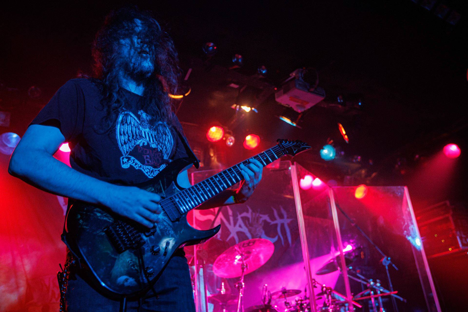 18.03.2022 VIRGIN SNATCH - INFERNALIS RESURGENTIS - Warszawski koncert zespolu VIRGIN SNATCH,thrash metal, death metal,n/z Grzegorz "Grysik" Bryla  gitara, fot. Andrzej Wasilkiewicz/Reporter