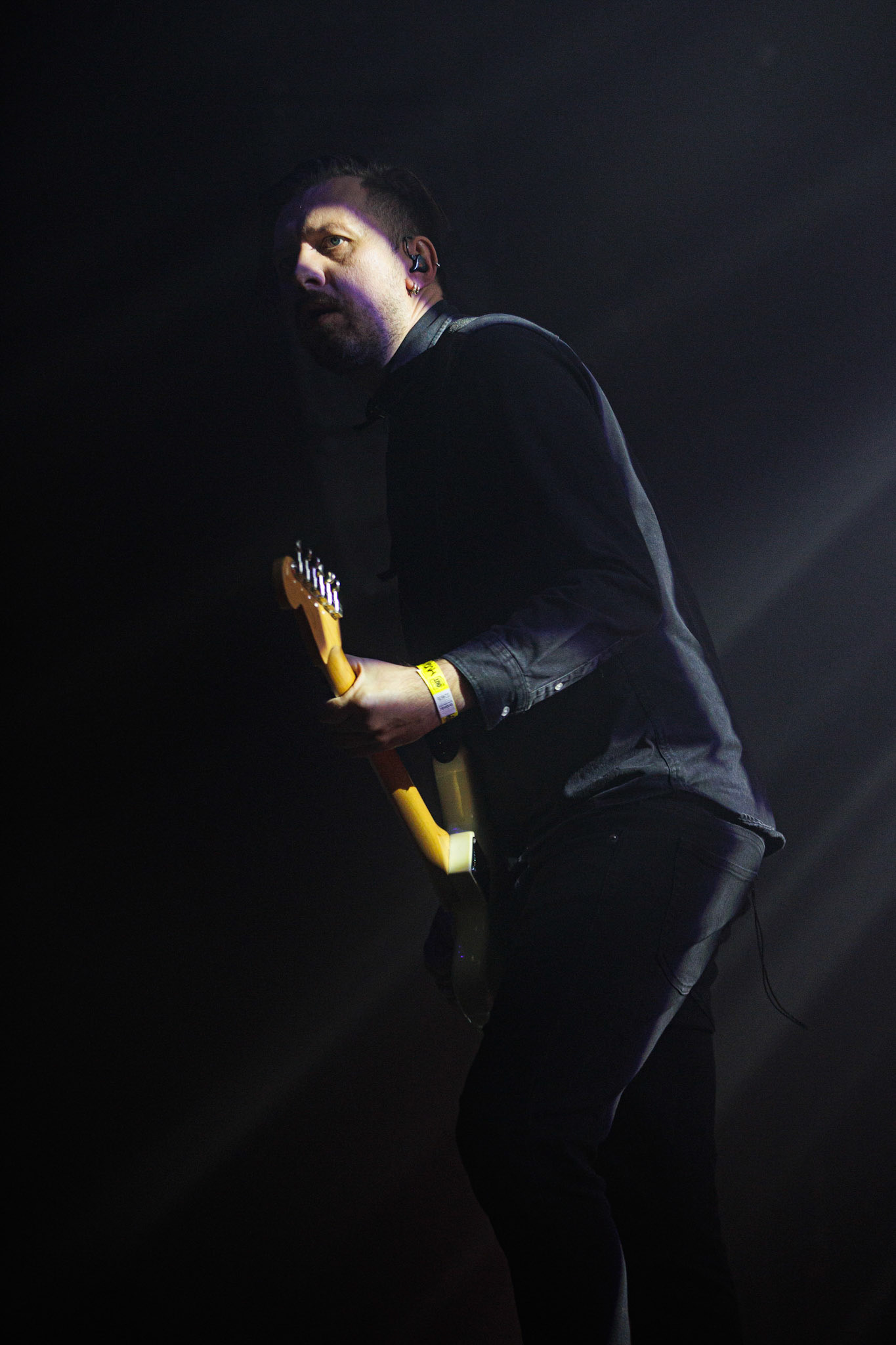 27.11.2021 TIDES FROM NEBULA koncert, Warszawa klub Progresja,Knock Out Productions, Mystic Production,Post-rock, muzyka alternatywna, progresywny rock.n/z Maciej Karbowski – gitara, instrumenty klawiszowen/z Przemek Weglowski – gitara basowan/z Tomasz Stolowski – perkusjaFot. Andrzej Wasilkiewicz/Reporter