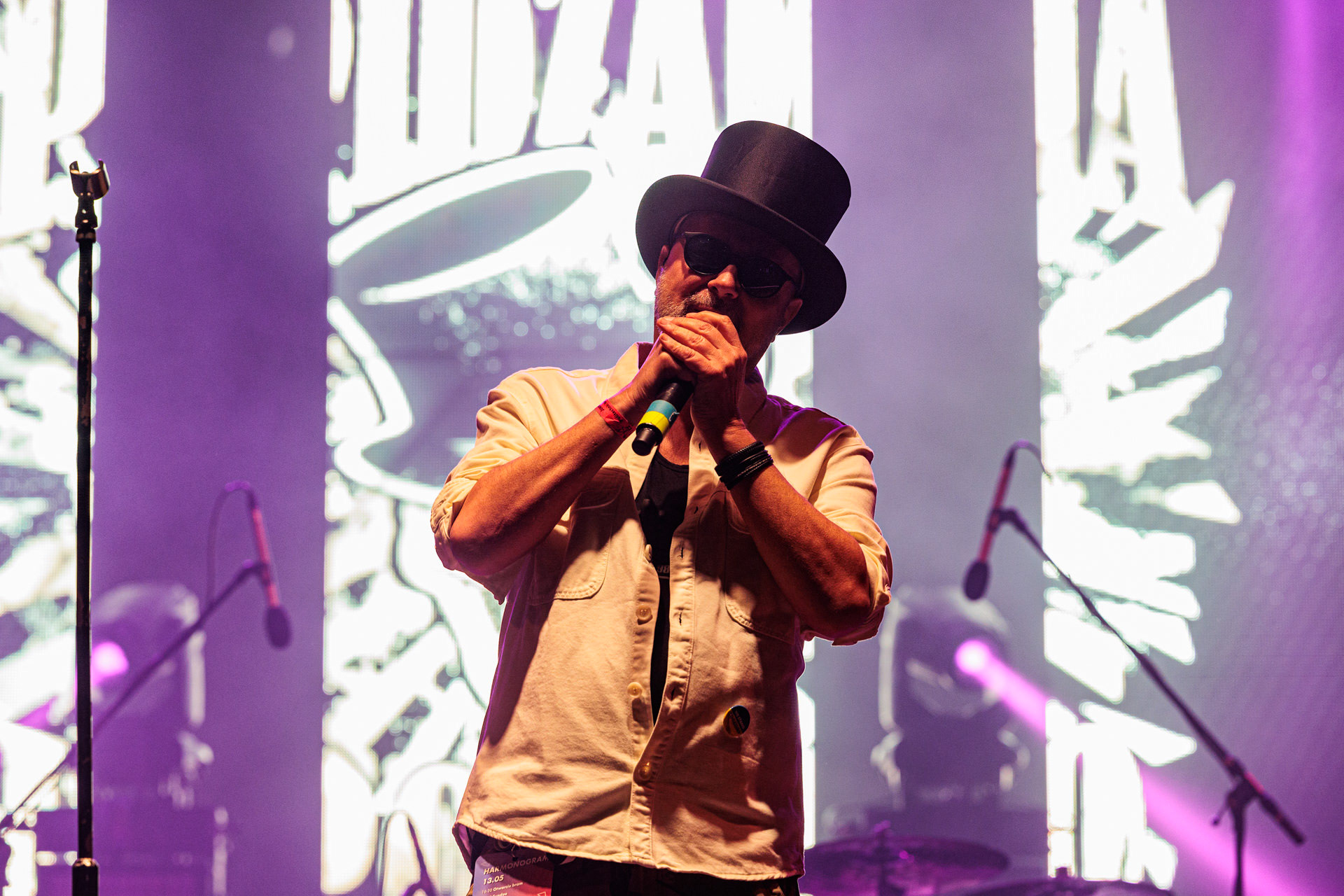 13.05.2022 Pidzama Porno Juwenalia Politechniki Warszawskiejn/z Krzysztof Grabaz Grabowski – wokal,punk rock, rock, reggae, S.P. Records.fot. Andrzej Wasilkiewicz/Reporter