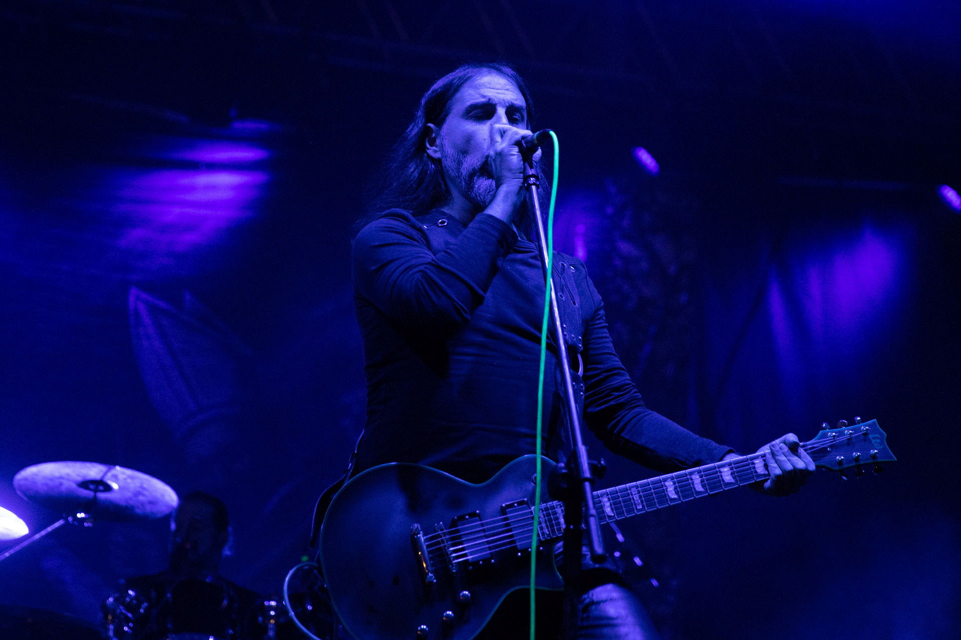 24.09.2021 koncert Rotting Christ, Warszawa, Progresja.N/z Sakis Tolis gitara wokal,fot. Andrzej Wasilkiewicz/REPORTER