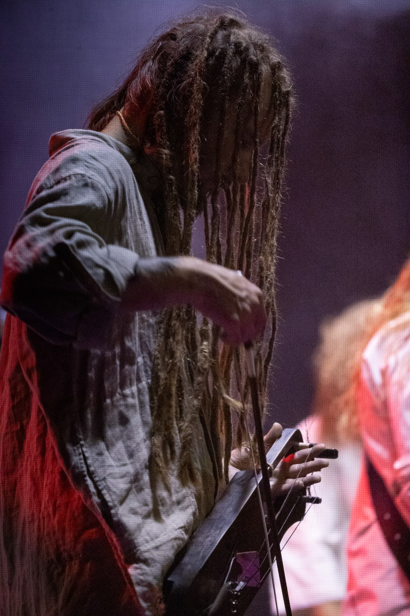 28.08.2021 Varmia - koncert, Warszawa klub REJS,Lato w Plenerze, Winiary Bookings,Piotr instrumenty perkusyjne, rog kozla, drewniana tuba, wokal, krivula i tagelharpa,Fot. Andrzej Wasilkiewicz/Reporter