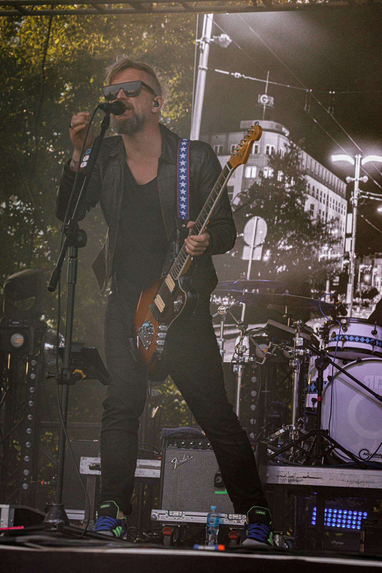 10.07.2022 Organek -  Antyfest Antyradia 2022 - Warszawa, letnia scena klubu Progresja. Tomasz Organek – gitara, wokal,Adam Staszewski – gitara basowa,Robert Markiewicz – perkusja,Tomasz Lewandowski – instrumenty klawiszowe,Rock alternatywny.fot. Andrzej Wasilkiewicz/Reporter