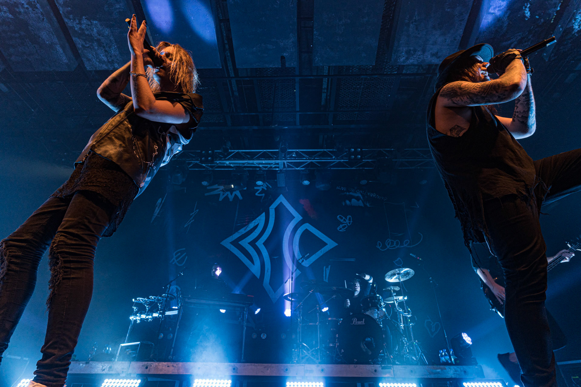 1.10.2022 Blind Channel – finski zespol rockowy zalozony w 2013 roku w Oulu, reprezentant Finlandii w Konkursie Piosenki Eurowizji 2021. Joel Hokka – vocals,Niko Moilanen – vocals,Joonas Porko – guitar,Olli Matela – bass,Tommi Lalli – drums,Aleksi Kaunisvesi – samples, percussion, DJProdukcja Winiary Bookings, patronat Antyradio, klub Progresja, Century Media,fot. Andrzej Wasilkiewicz/Reporter