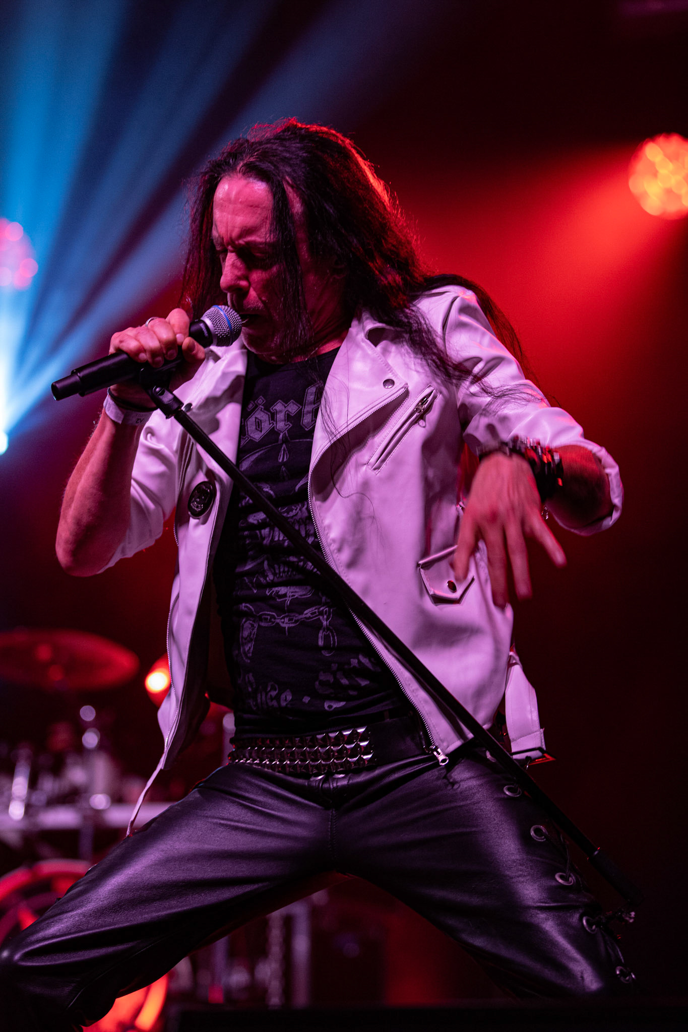 12.09.2021 - KAT i Roman Kostrzewski - koncert "Do zobaczenia w piekle" Wroclaw, Centrum Koncertowe A2.  Tomasz „Titus” Pukacki (Acid Drinkers) - wokal, fot. Andrzej kaziq Wasilkiewicz