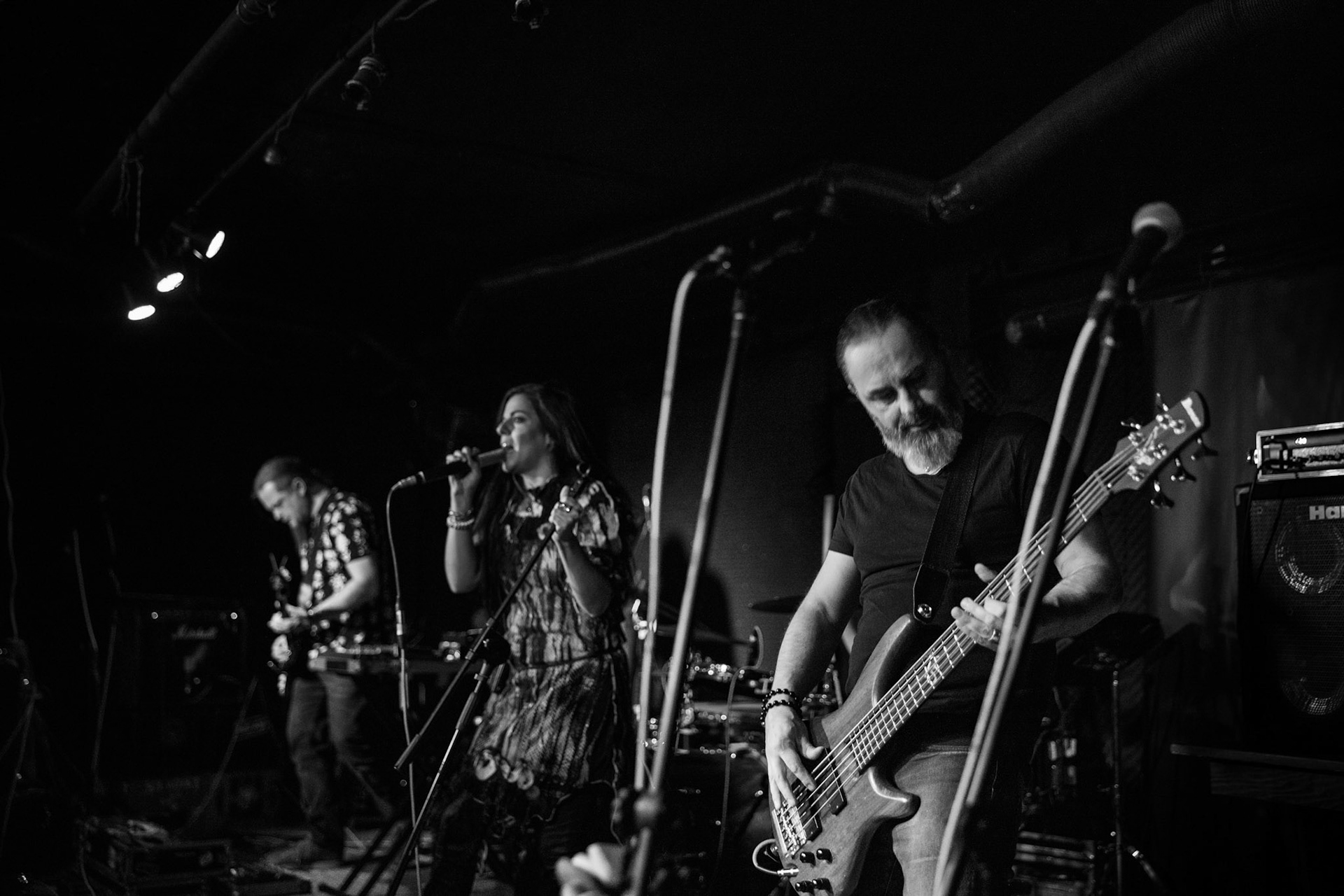 Hetane - rock alternatywny, trip-hop, muzyka elektroniczna,
MAGDA OLEŚ - wokale, teksty,
ŁUKASZ /JELEŃ/ POL - gitara, klawisze, elektronika,
REM KARPIENKO - bass,
MICHAŁ LANGE- perkusja,
Warszawa, klub Potok Drugi Dom Ludzi Rocka,
fot. Andrzej kaziq Wasilkiewicz