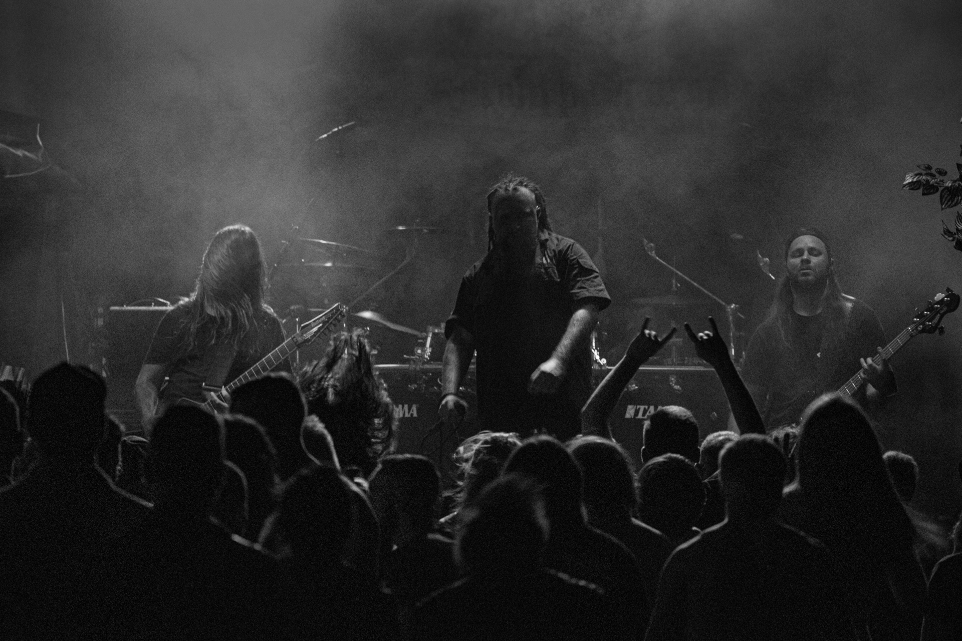 28.08.2021 Decapitated - koncert, Warszawa klub REJS,Lato w Plenerze, Winiary Bookings, Mystic Production, Nuclear Blast,n/z Waclaw Vogg Kieltyka – gitara,n/z Rafal Rasta Piotrowski – wokal, n/z James Stewart - perkusja, n/z Pawel Pasek - bass,Fot. Andrzej Wasilkiewicz/Reporter