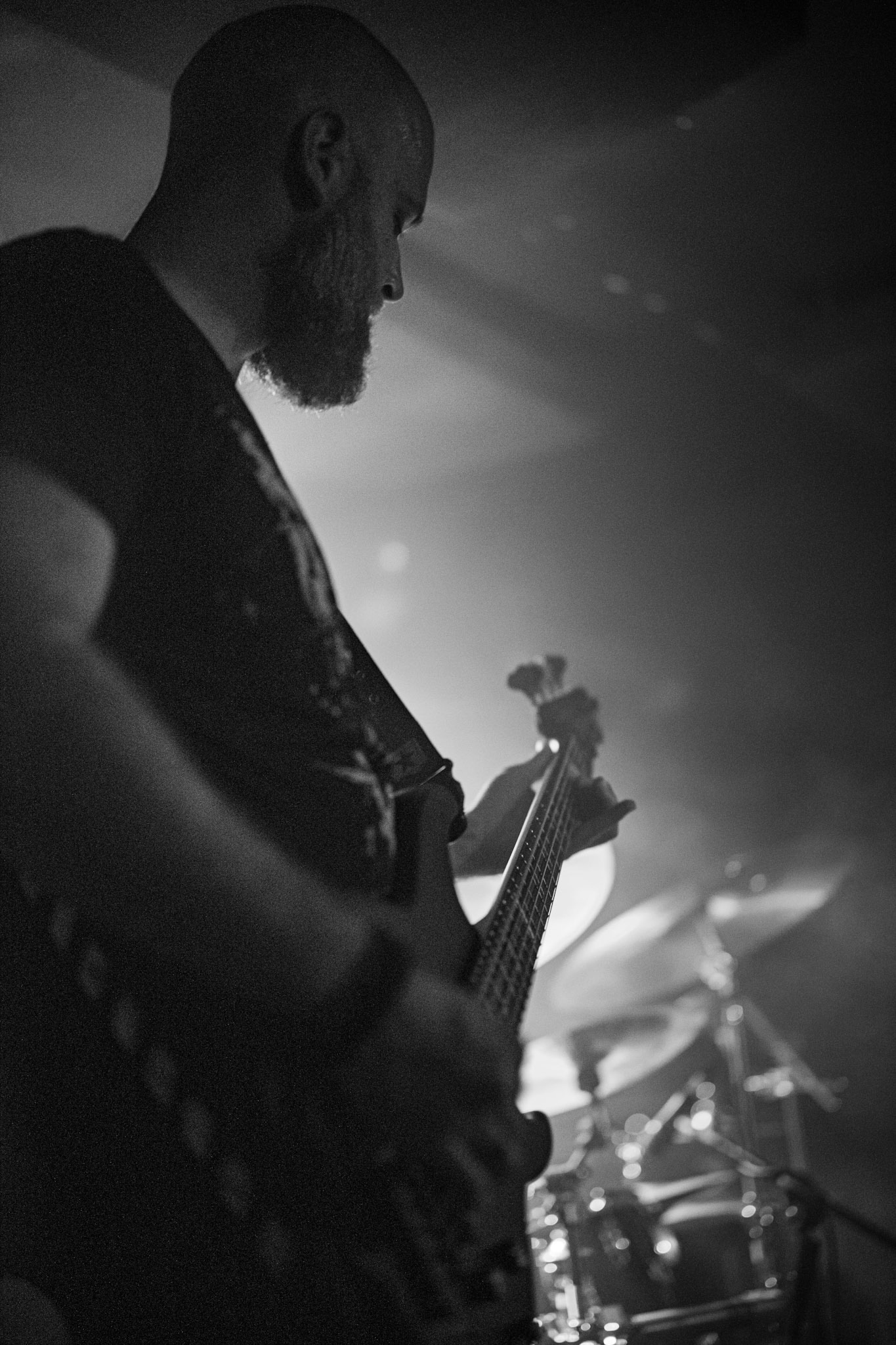 Koncert 4dots - 20.12.2019 Warszawa Klub Pogłos, n/z K. Stankiewicz bass, Post something, Post something else, fot. Andrzej Wasilkiewicz/REPORTER