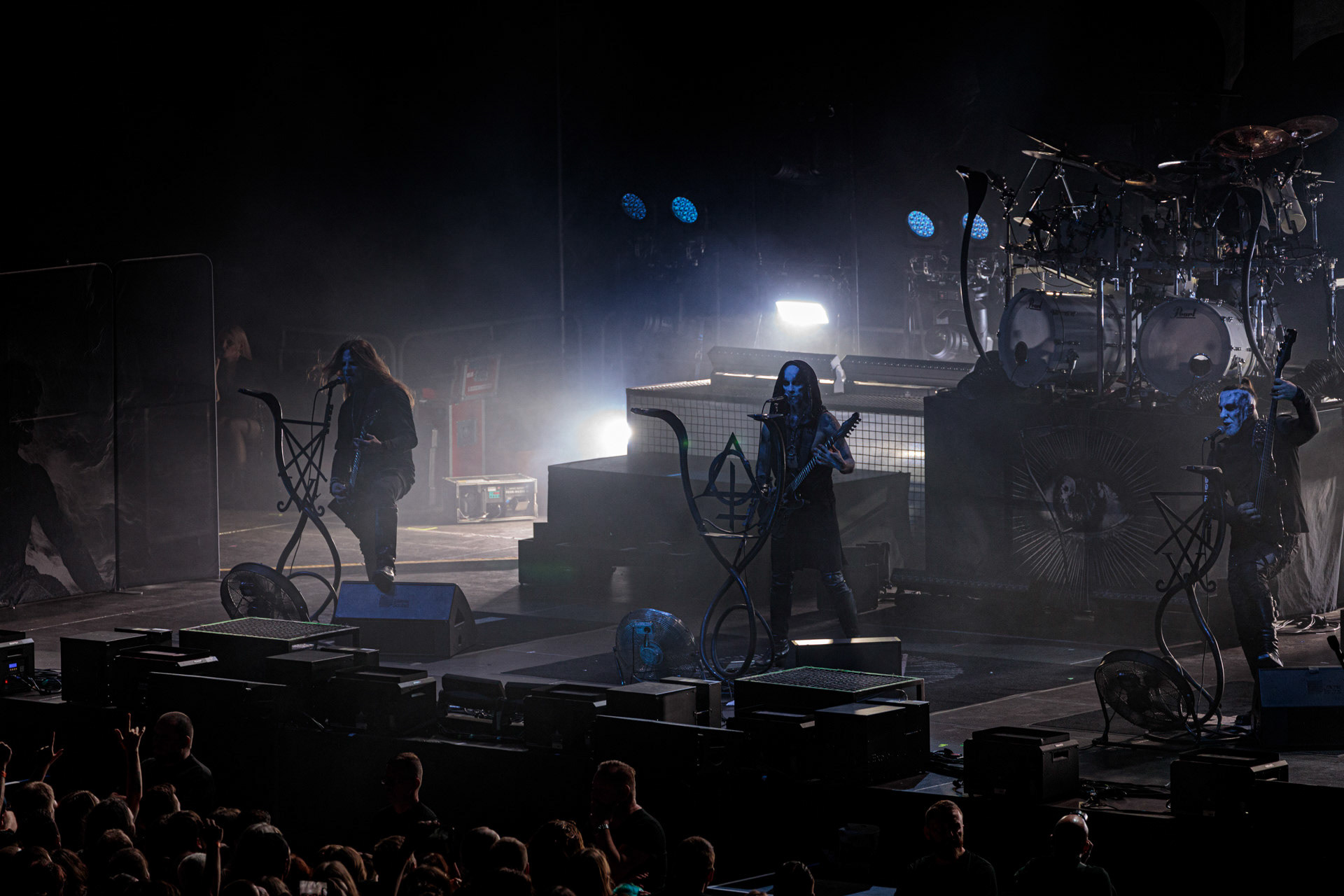 19.10.2022 BEHEMOTH - The European Siege 2022,Adam Nergal Darski - wokal, gitara,Zbigniew Inferno Prominski - perkusja,Tomasz Orion Wroblewski - bass,Patryk Seth Sztyber gitara,Spodek Katowice Poland,fot. Andrzej Wasilkiewicz/Reporter