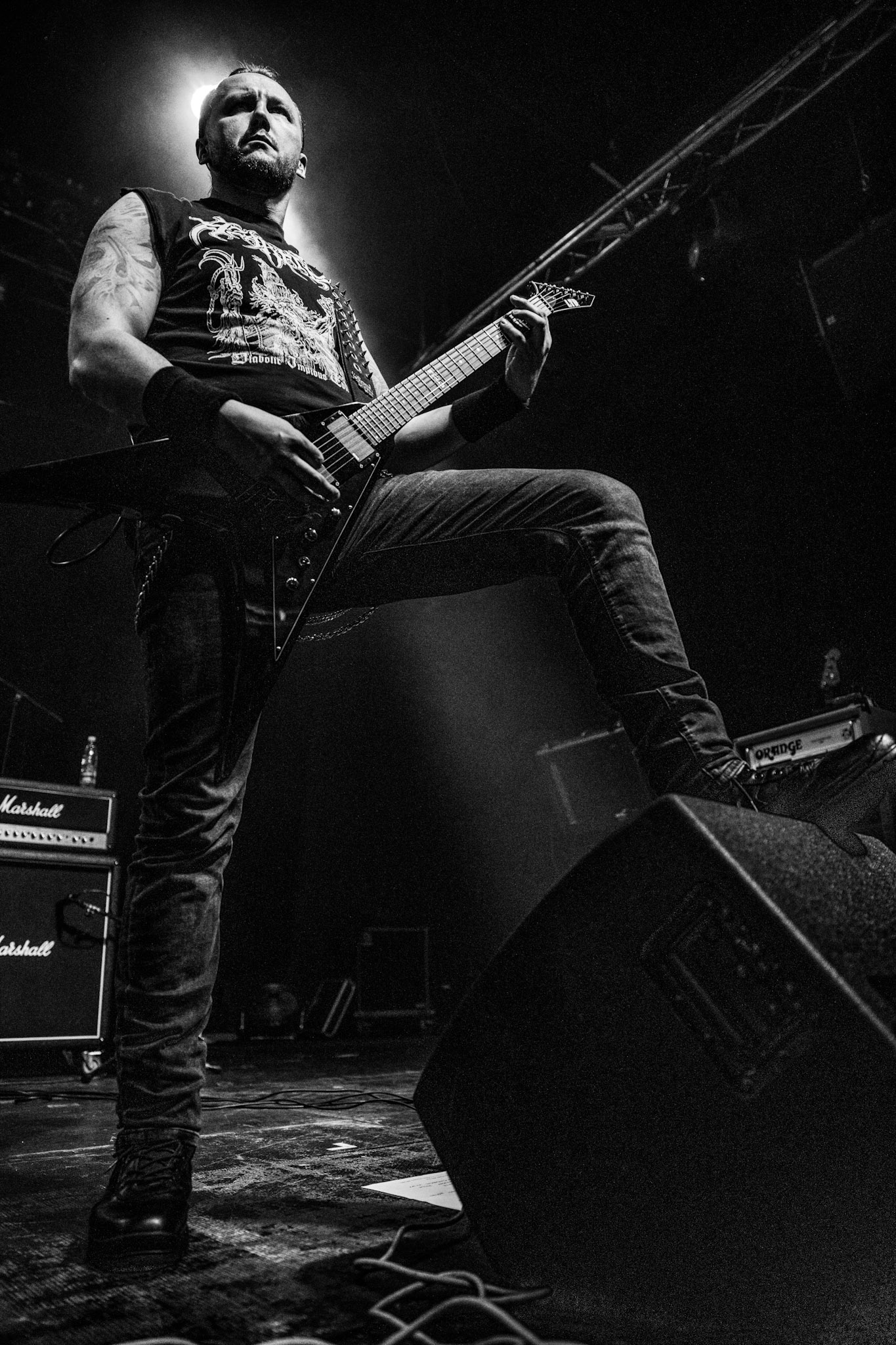 21.12.2019 Metalowa Wigilia 2019 w warszawskiej Progresji.
Koncert zespołu Infernal War, polski blackmetal.
Massive Music 
fot. Andrzej Wasilkiewicz/REPORTER