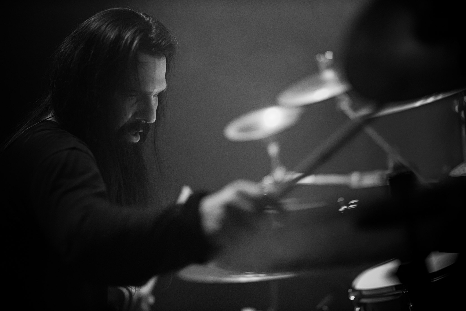 Koncert 4dots - 20.12.2019 Warszawa Klub Pogłos, n/z J.R. Chodkowski drums, Post something, Post something else, fot. Andrzej Wasilkiewicz/REPORTER