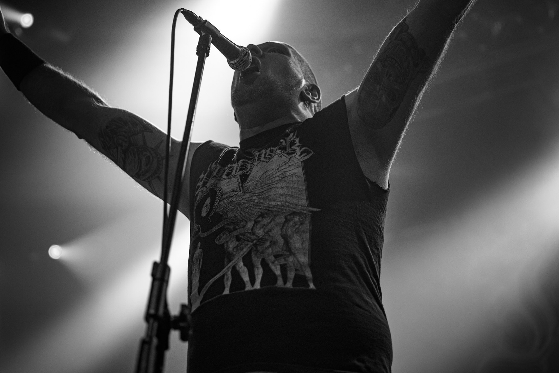 21.12.2019 Metalowa Wigilia 2019 w warszawskiej Progresji.
Koncert zespołu Infernal War, polski blackmetal.
Massive Music 
fot. Andrzej Wasilkiewicz/REPORTER