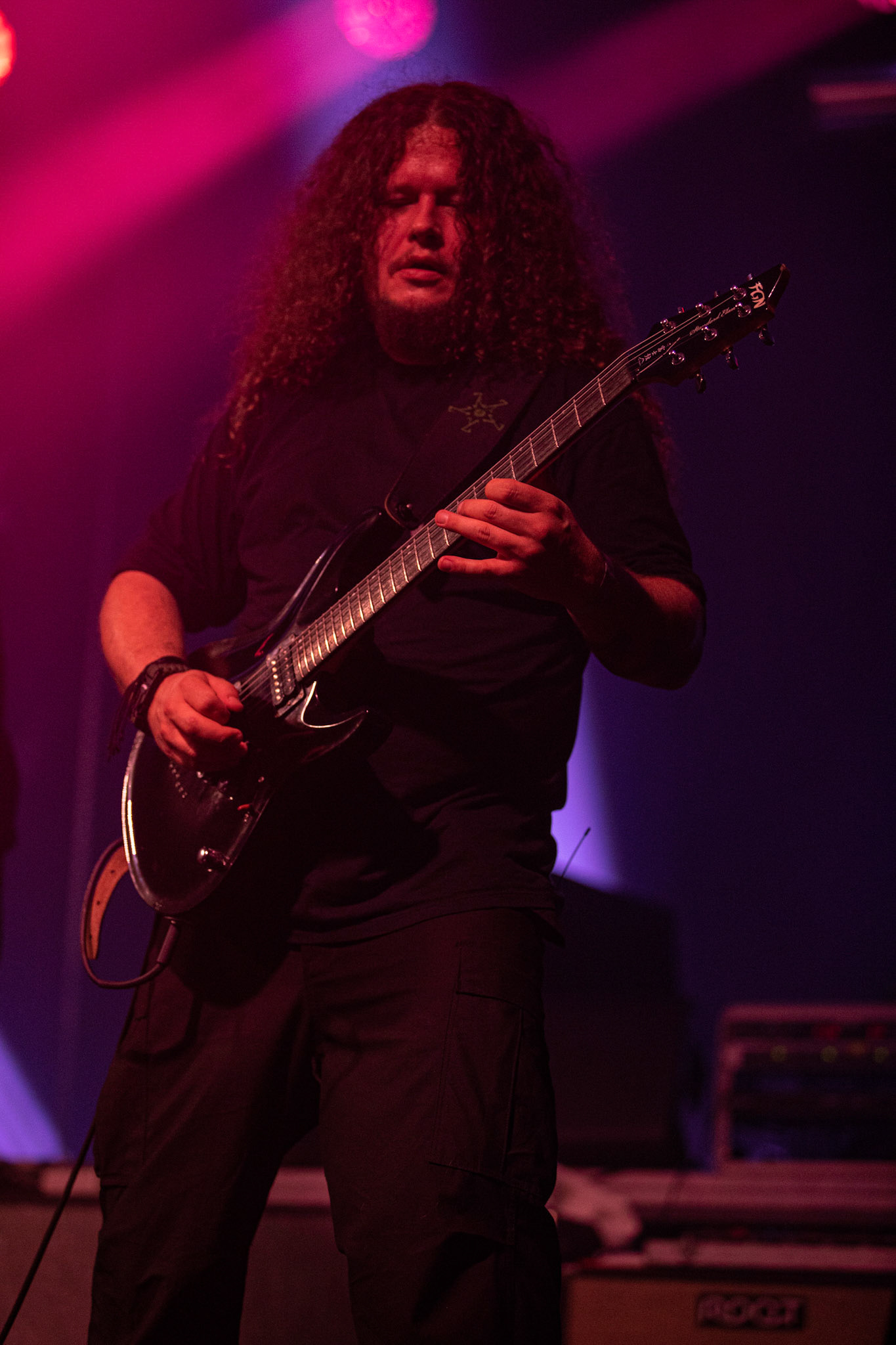 12.09.2021 - KAT i Roman Kostrzewski - koncert "Do zobaczenia w piekle" Wroclaw, Centrum Koncertowe A2.  Jacek Hiro – gitara,fot. Andrzej kaziq Wasilkiewicz